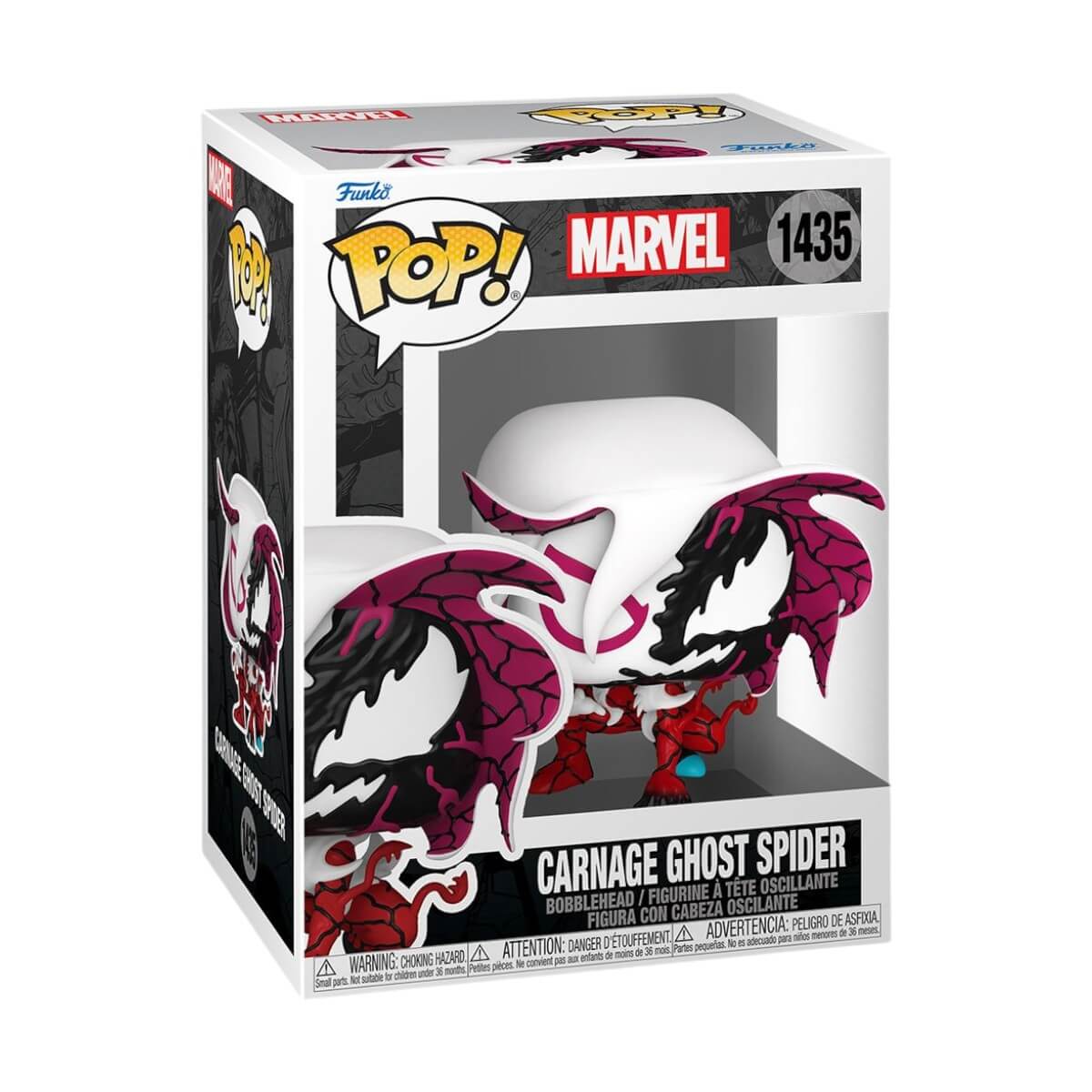 Absolute Carnage - Carnage Ghost Spider (1435) Funko Pop! Marvel Carnageized Vinyl Figure 7 cm