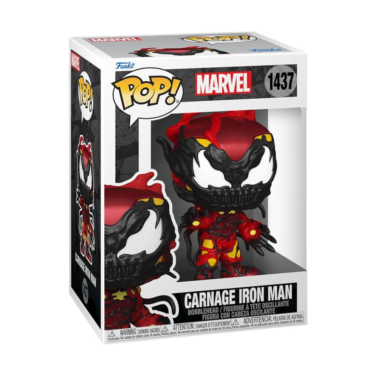 Absolute Carnage - Carnage Iron Man (1437) Funko Pop! Marvel Carnageized Vinyl Figure 10 cm