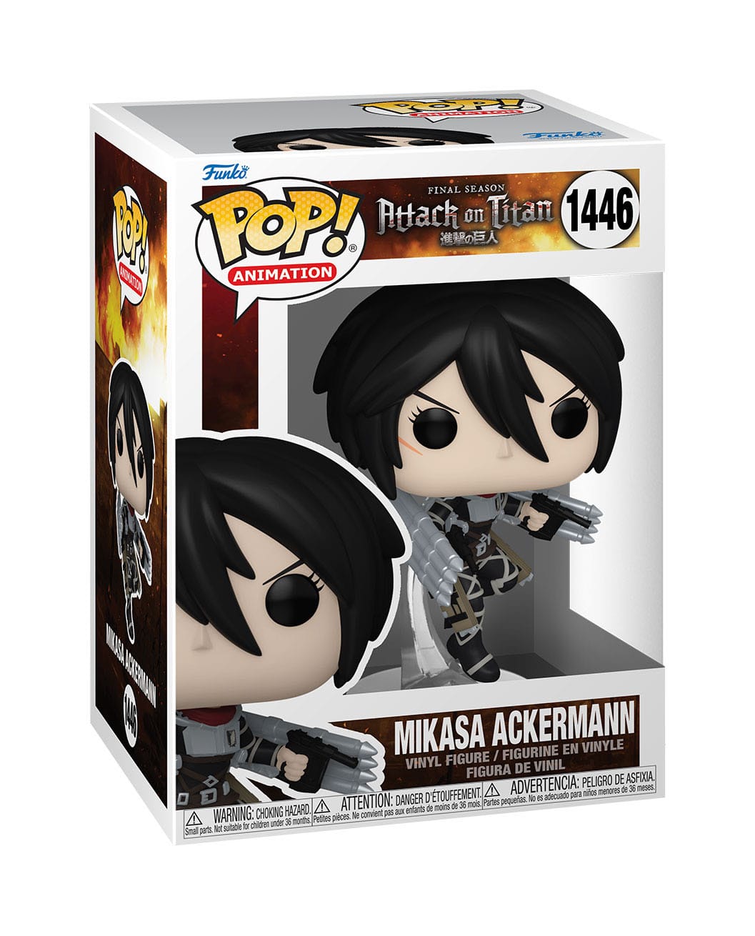 Attack on Titan - Mikasa Ackermann (1446) Funko Pop! Animation Vinyl Figure 9 cm