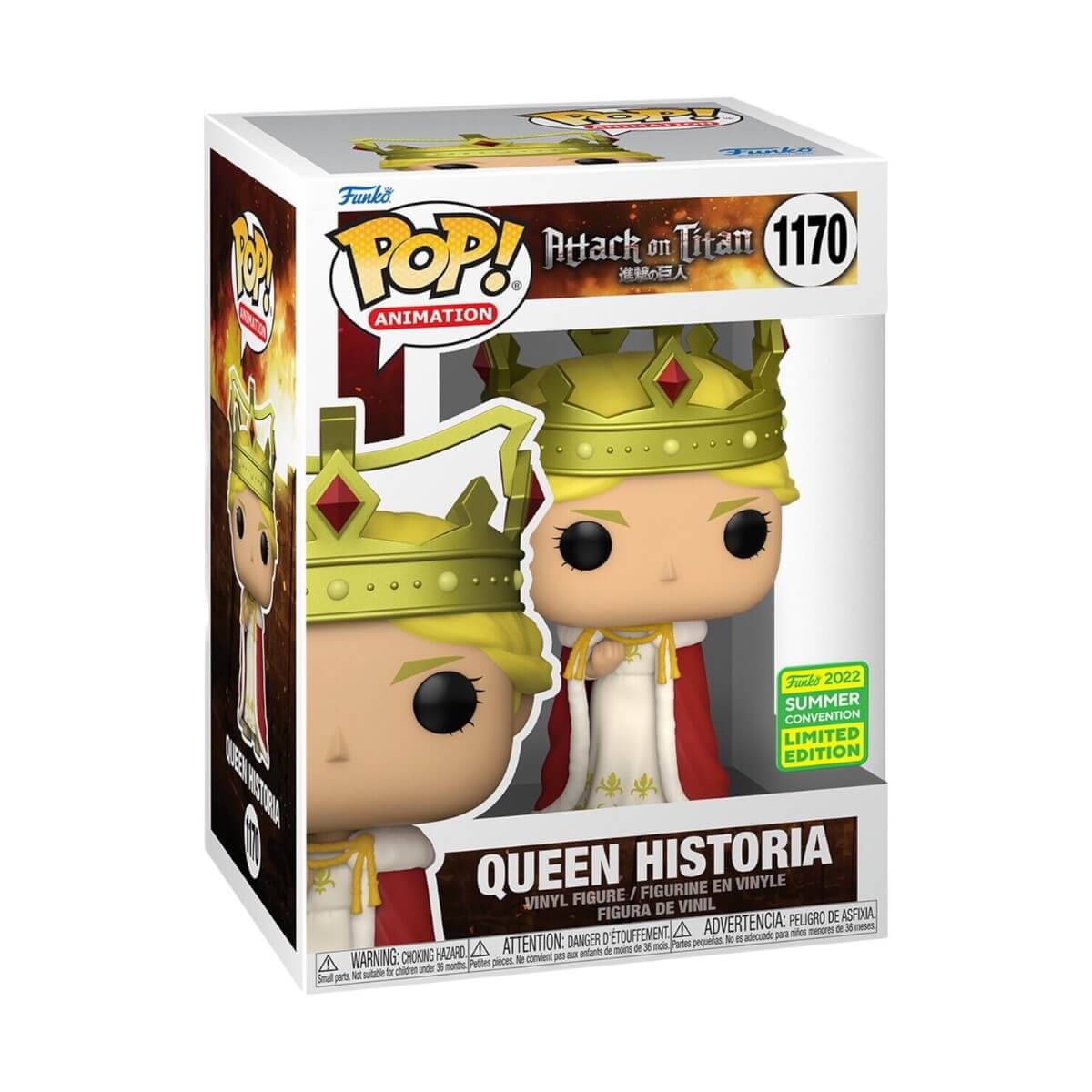 Attack on Titan - Queen Historia (2022 Summer Conv. Limited Edition) (1170) Funko Pop! Animation Anime Vinyl Figure 9 cm