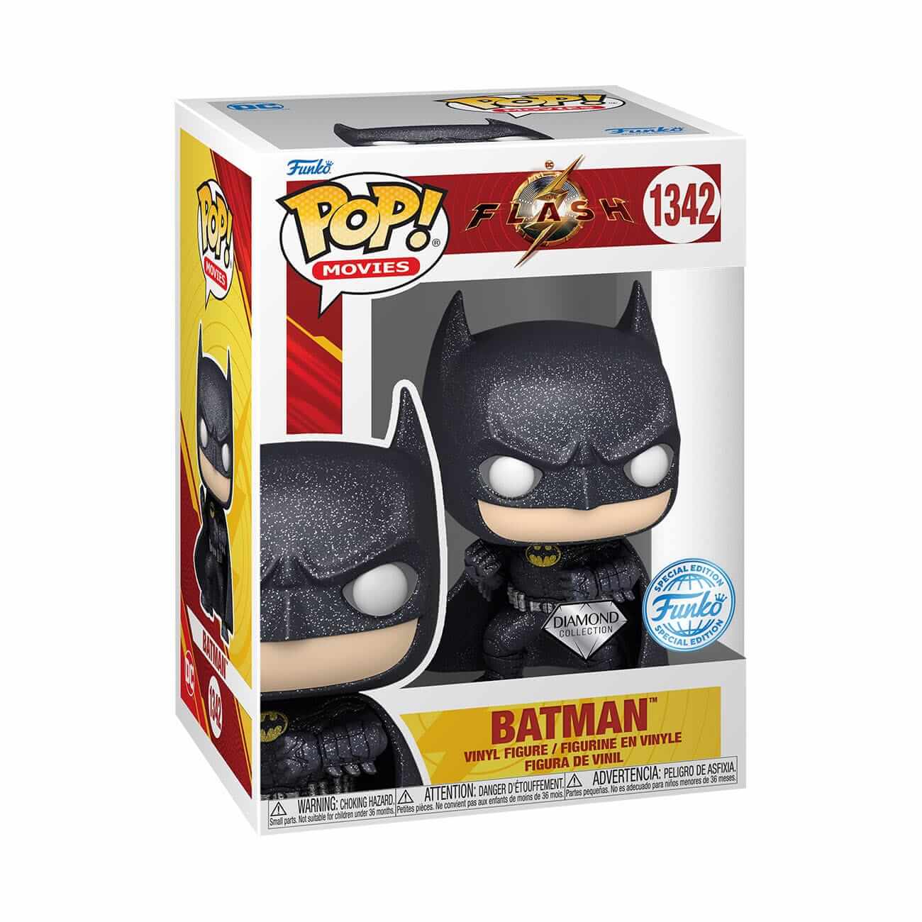 The Flash - Batman (Michael Keaton) DIAMOND GLITTER (1342) Funko Pop! Movies DC Vinyl Figure DGLT 9 cm