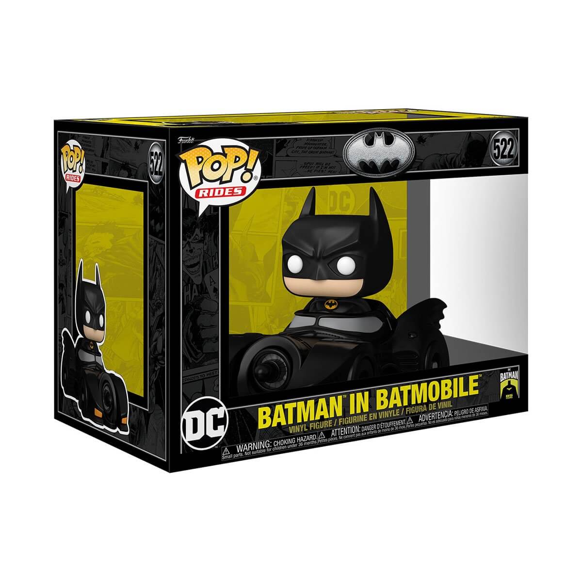 Batman 85th Aniversary - Batman in Batmobile (522) Funko Pop! Rides DC Vinyl Figure 12 cm