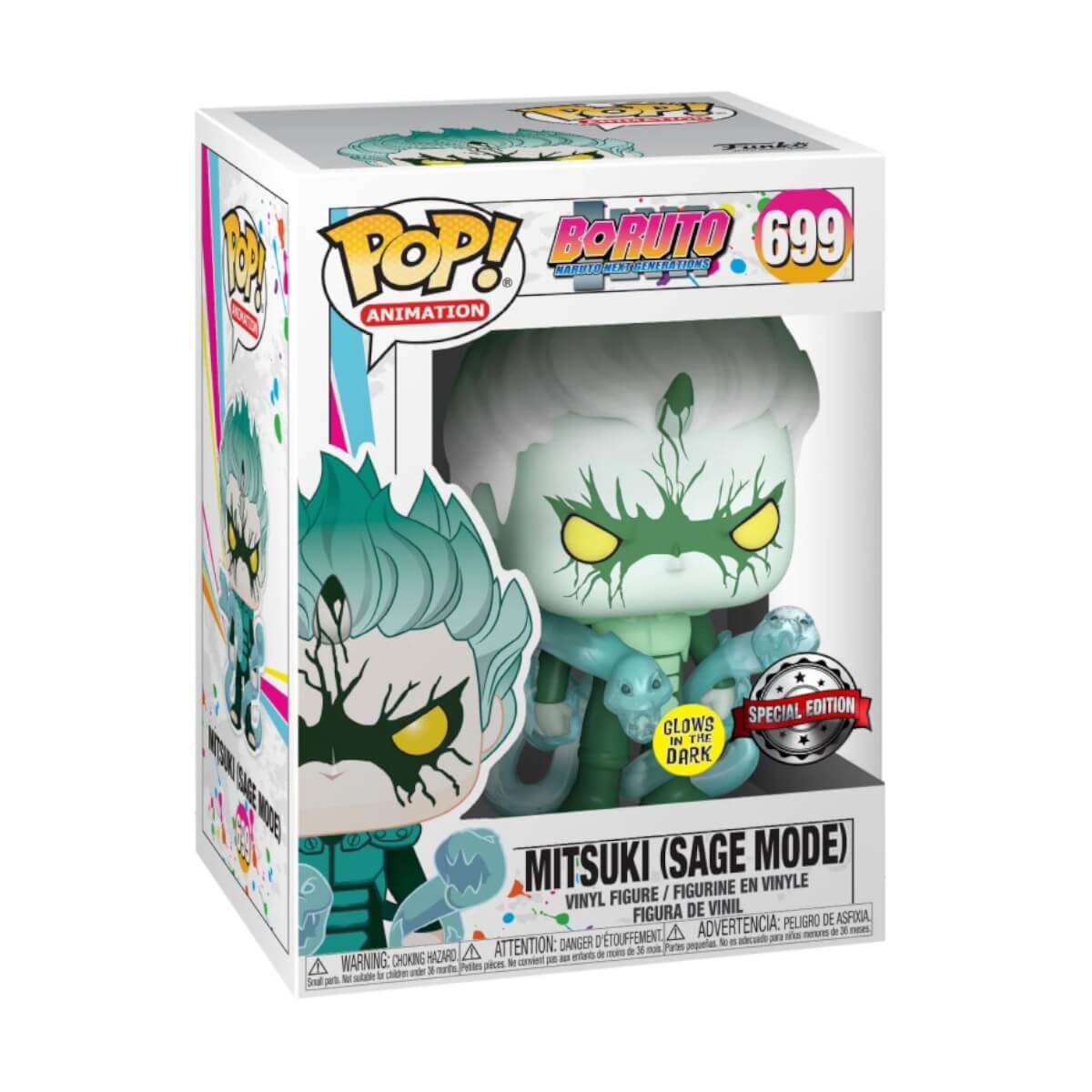 Boruto: Naruto Next Generations - Mitsuki (Sage Mode) GLOW IN THE DARK (699) Funko Pop! Animation Anime Vinyl Figure 9 cm
