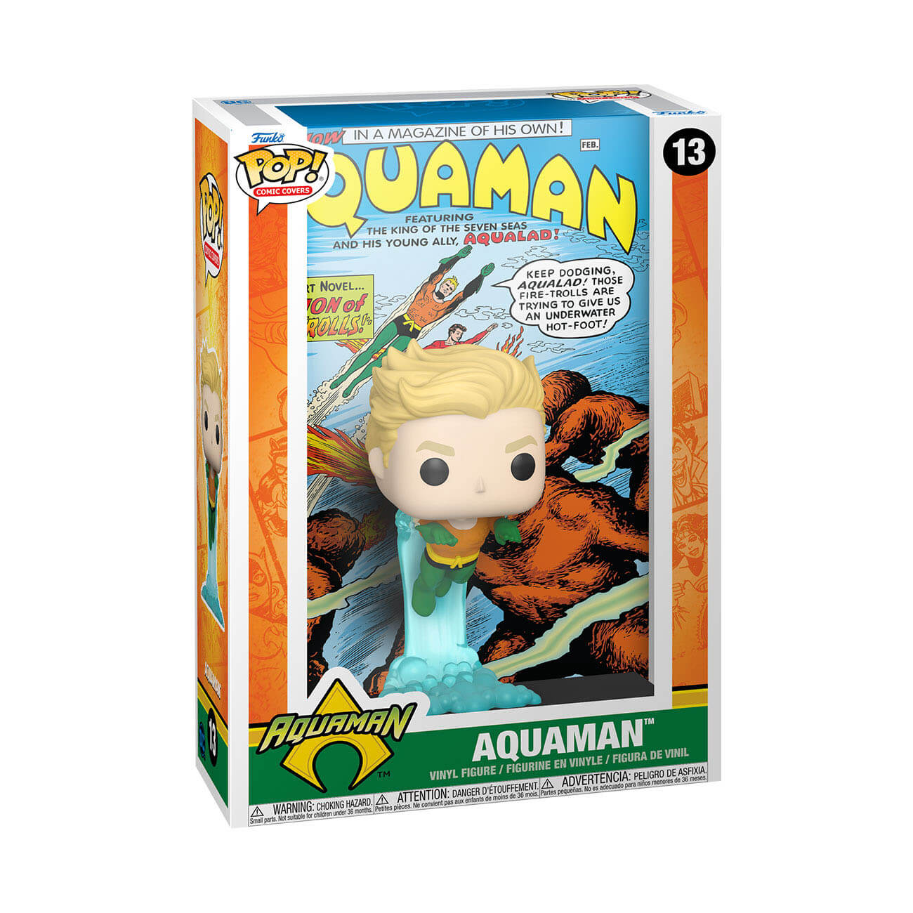 DC Comics - Aquaman (13) Funko Pop! Comic Covers Vinyl Figure 9 cm