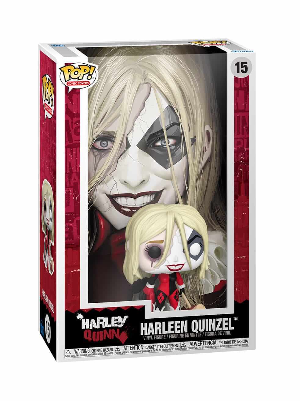 DC Superheroes - Harleen Quinzel (15) Funko Pop! Comic Covers Harley Quinn Vinyl Figure 9 cm