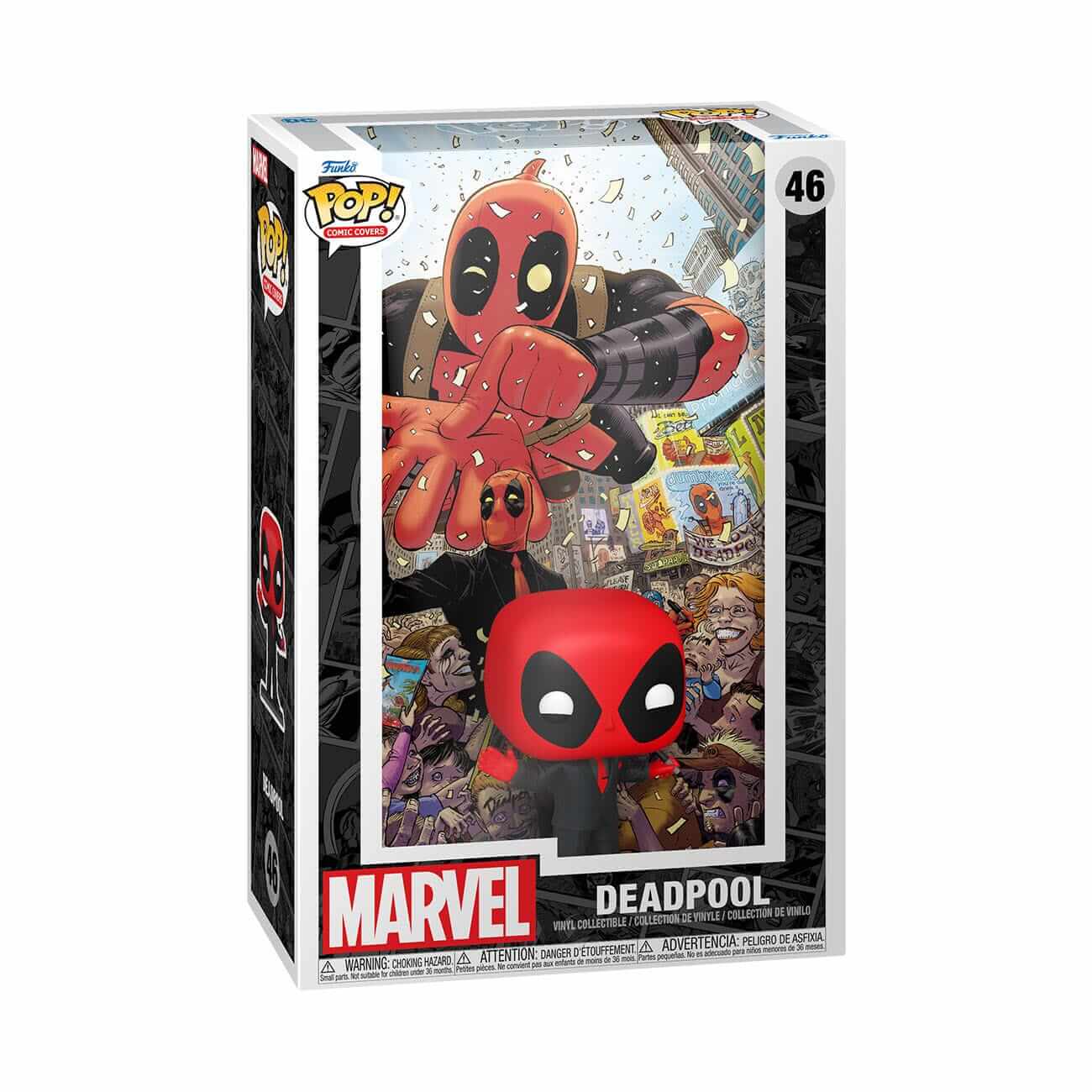 Deadpool (2025) #1 - Deadpool in Black Suit (46) Funko Pop! Comic Covers Marvel Vinyl Figure 9 cm