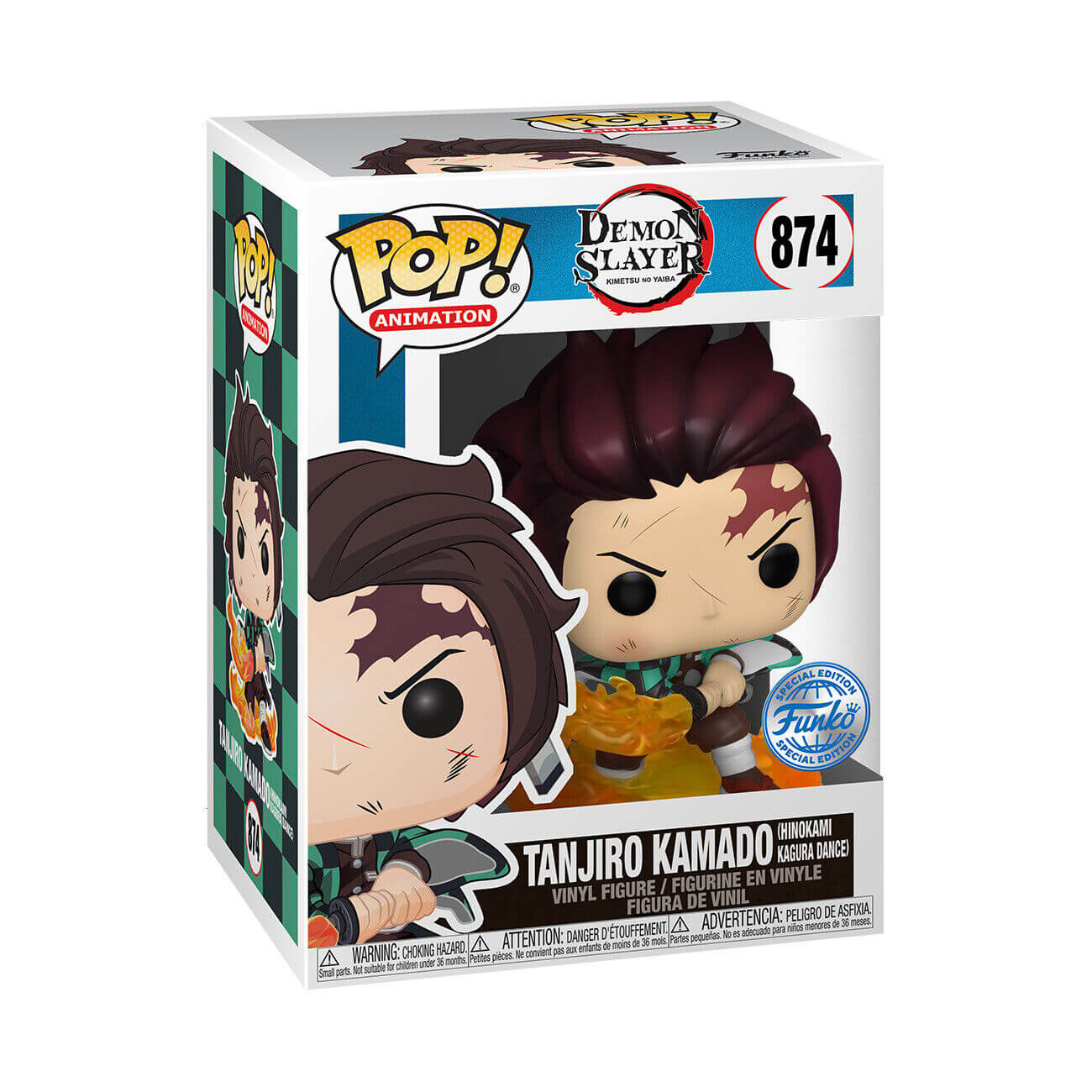 Demon Slayer - Tanjiro Kamado (Hinokami Kagura Dance) (874) Funko Pop! Animation Anime Vinyl Figure 9 cm