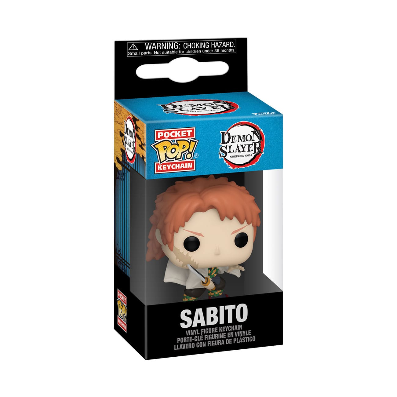 Demon Slayer - Sabito (No Mask) Funko Pop! Keychain Portachiavi Anime Vinyl 4 cm
