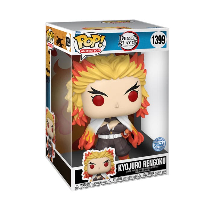 Demon Slayer: Kimetsu no Yaiba Super Sized Jumbo - Rengoku (1399) Funko Pop! Animation Vinyl Figure 25 cm