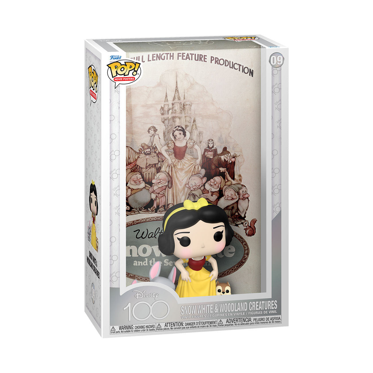 Disney Movie Posters - Snow White & Woodland Creatures (09) Funko Pop! Disney 100th Anniversary Biancaneve Figure 9 cm
