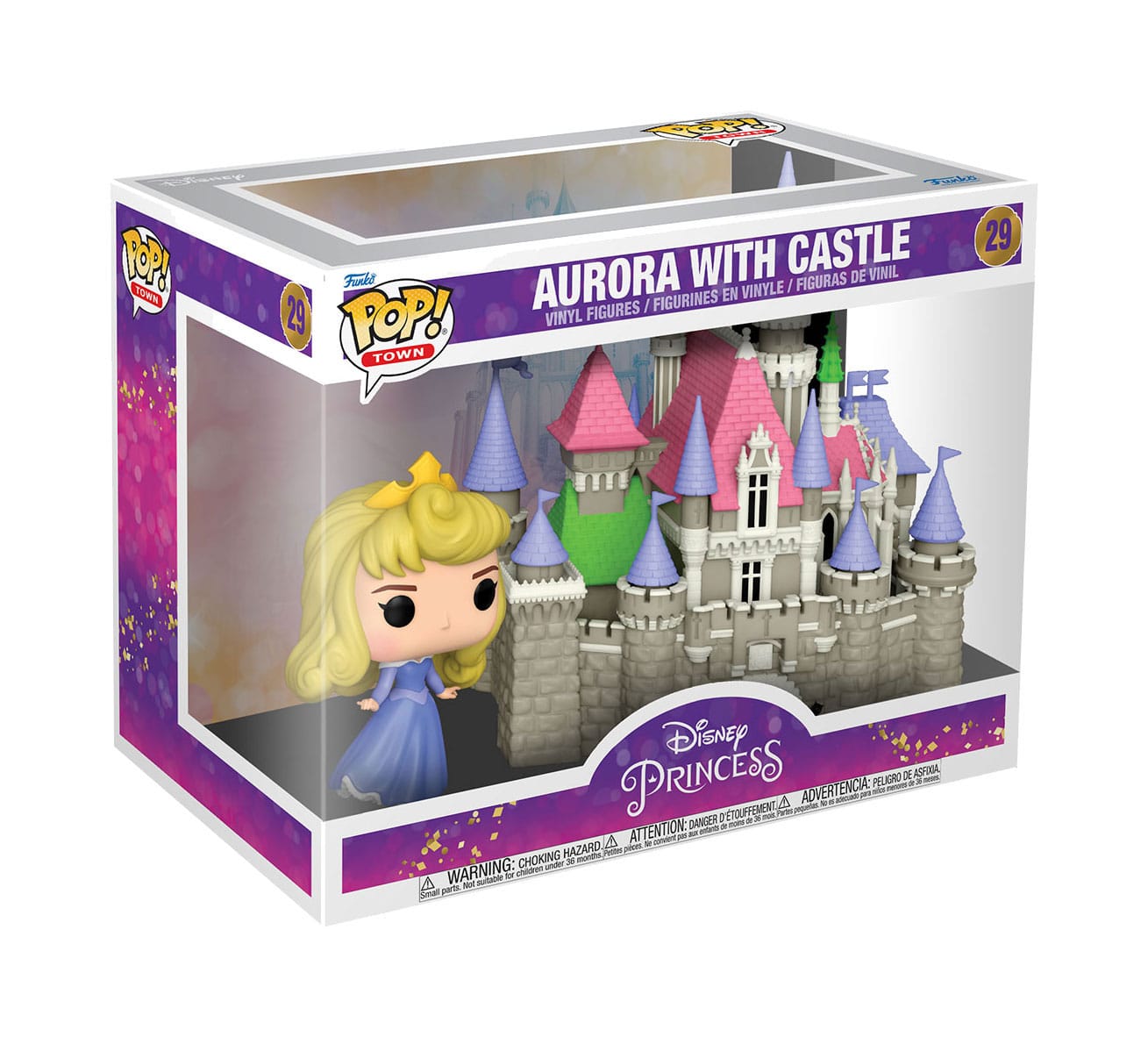 Disney: Ultimate Princess - Aurora with Castle (29) Funko Pop! Town Sleeping Beauty Vinyl Figure 9 cm