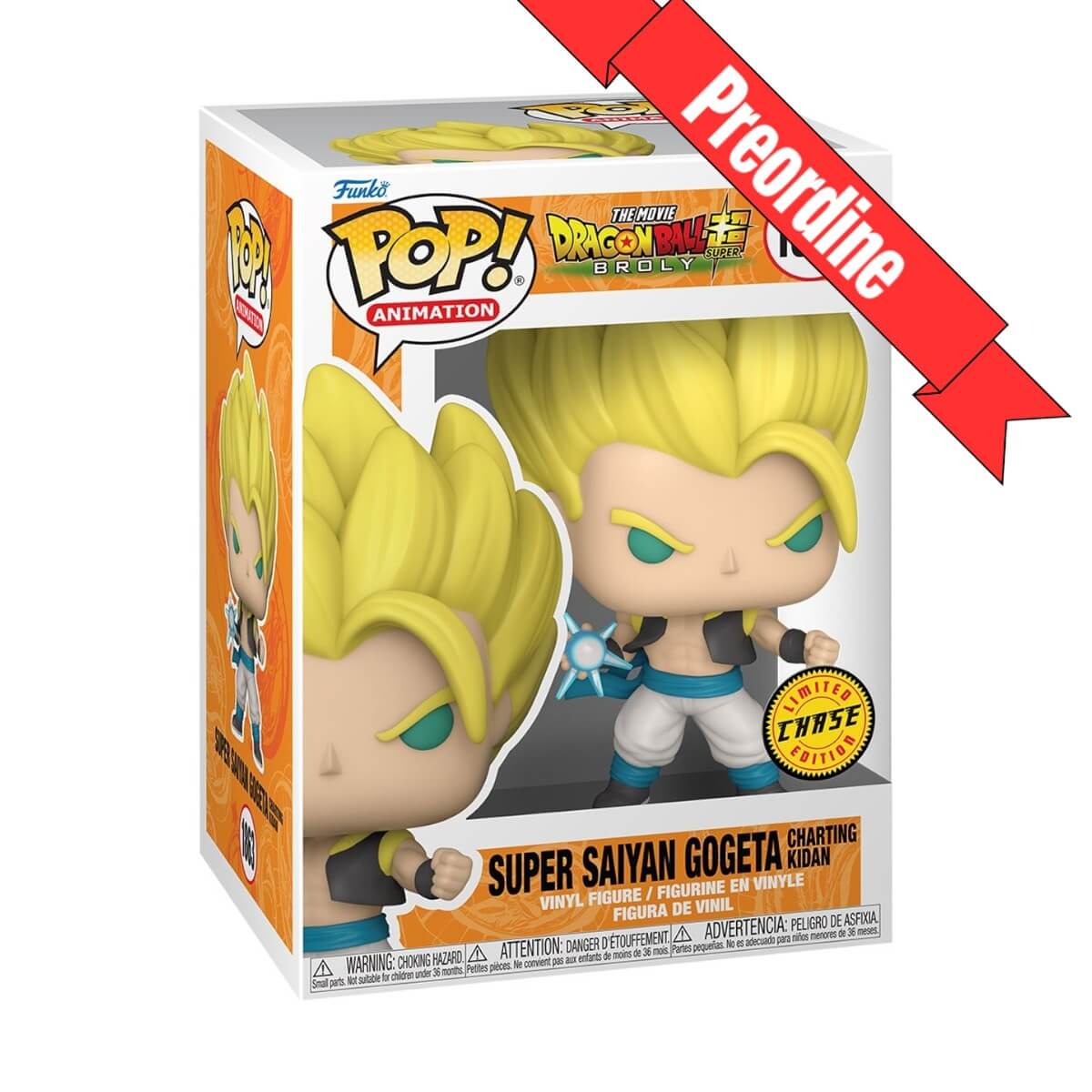 Dragon Ball Super: Broly - Super Saiyan Gogeta (Charting Kidan) CHASE (1863) Funko Pop! Animation Anime Vinyl Figure 13 cm