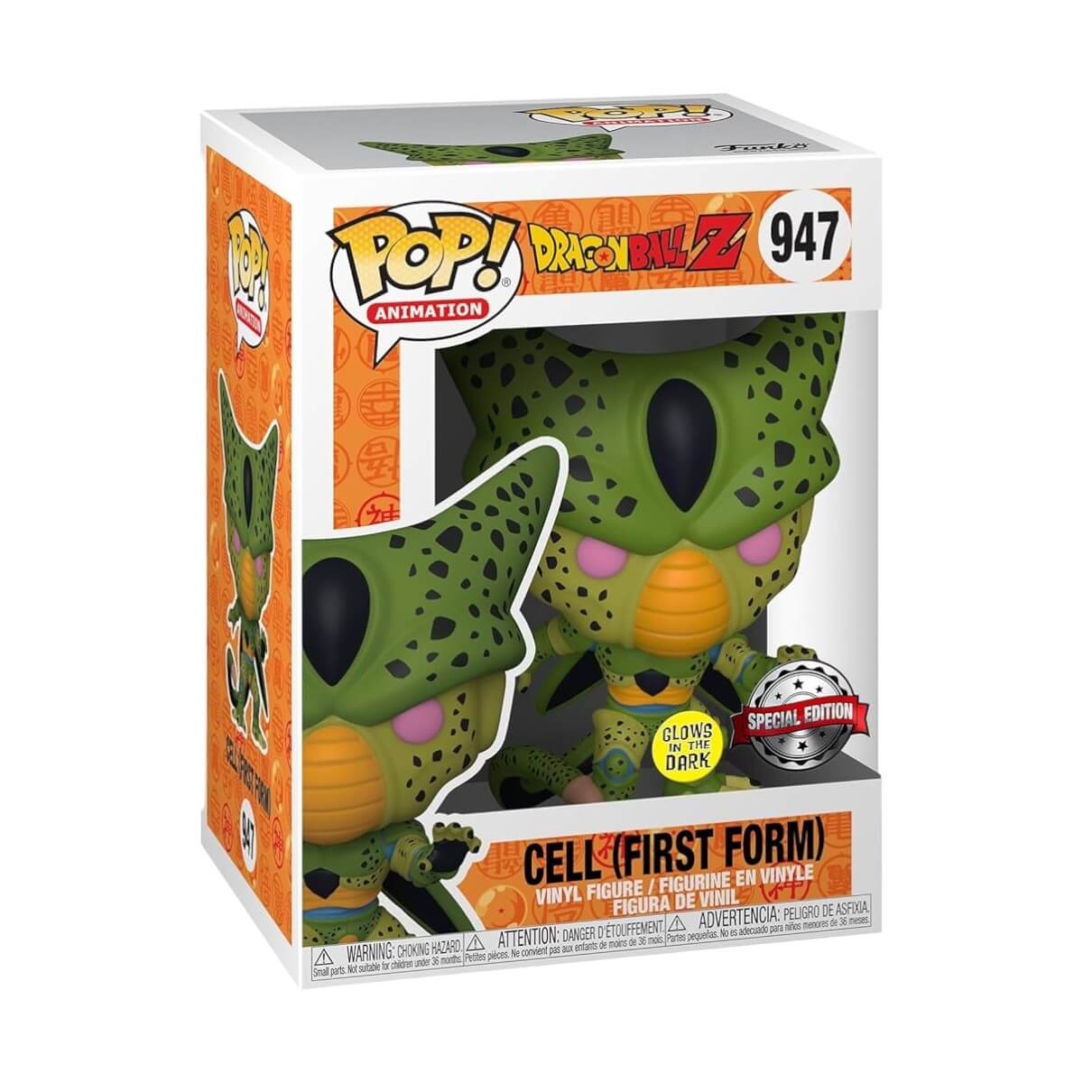 Dragon Ball Z - Cell (First Form) (GLOW IN THE DARK) (947) Funko Pop! Animation Anime Vinyl Figure 10 cm