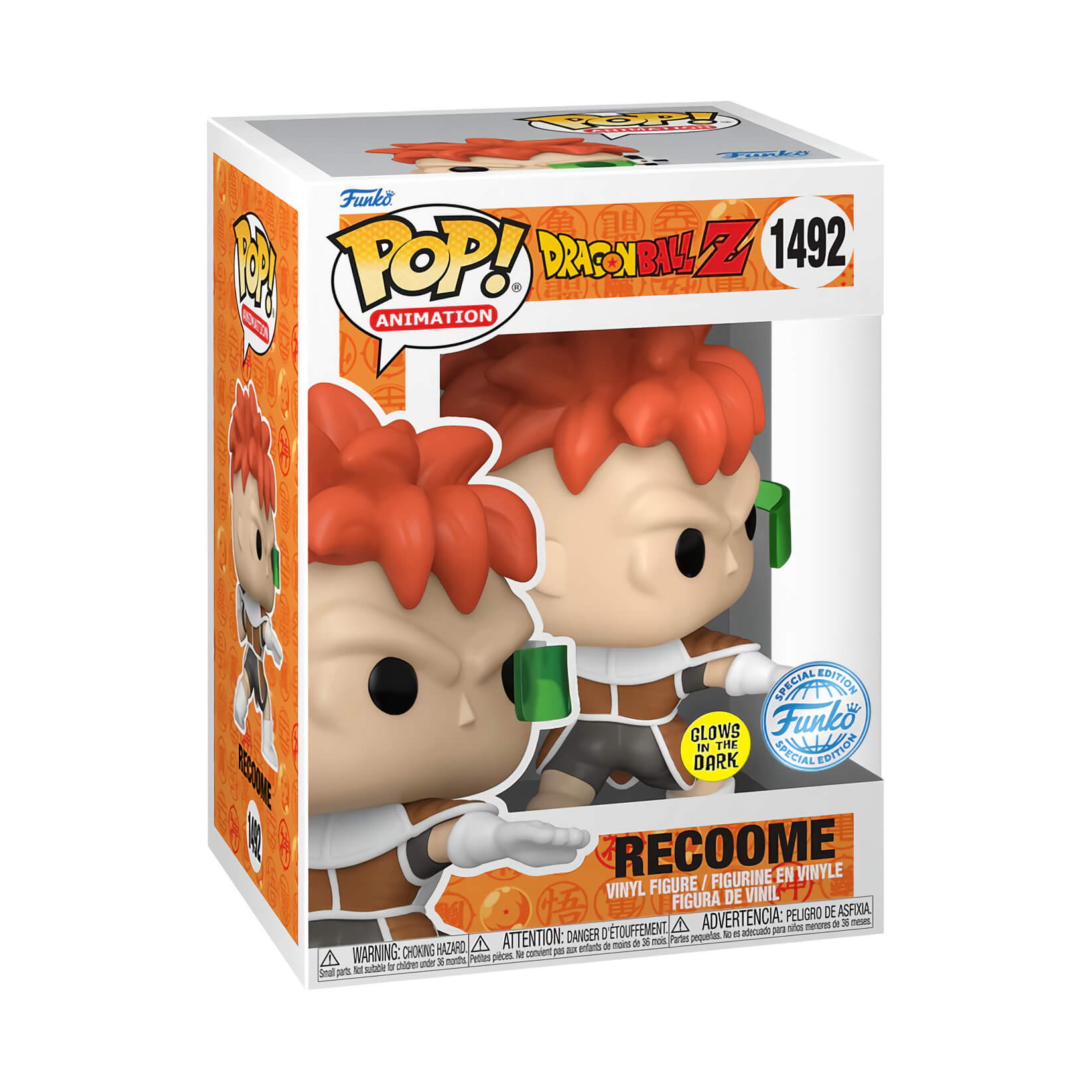 Dragon Ball Z - Recoome (GLOW IN THE DARK) (1492) Funko Pop! Animation Anime Recome Vinyl Figure 12 cm