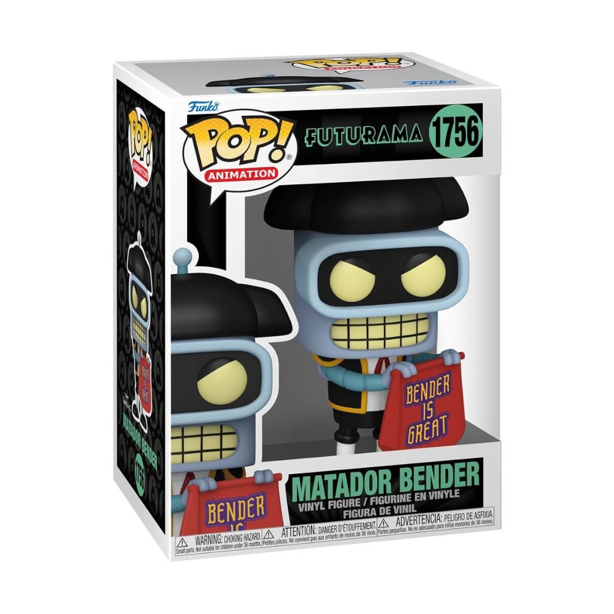Futurama - Bender (Matador) (1756) Funko Pop! Animation Vinyl Figure 11 cm