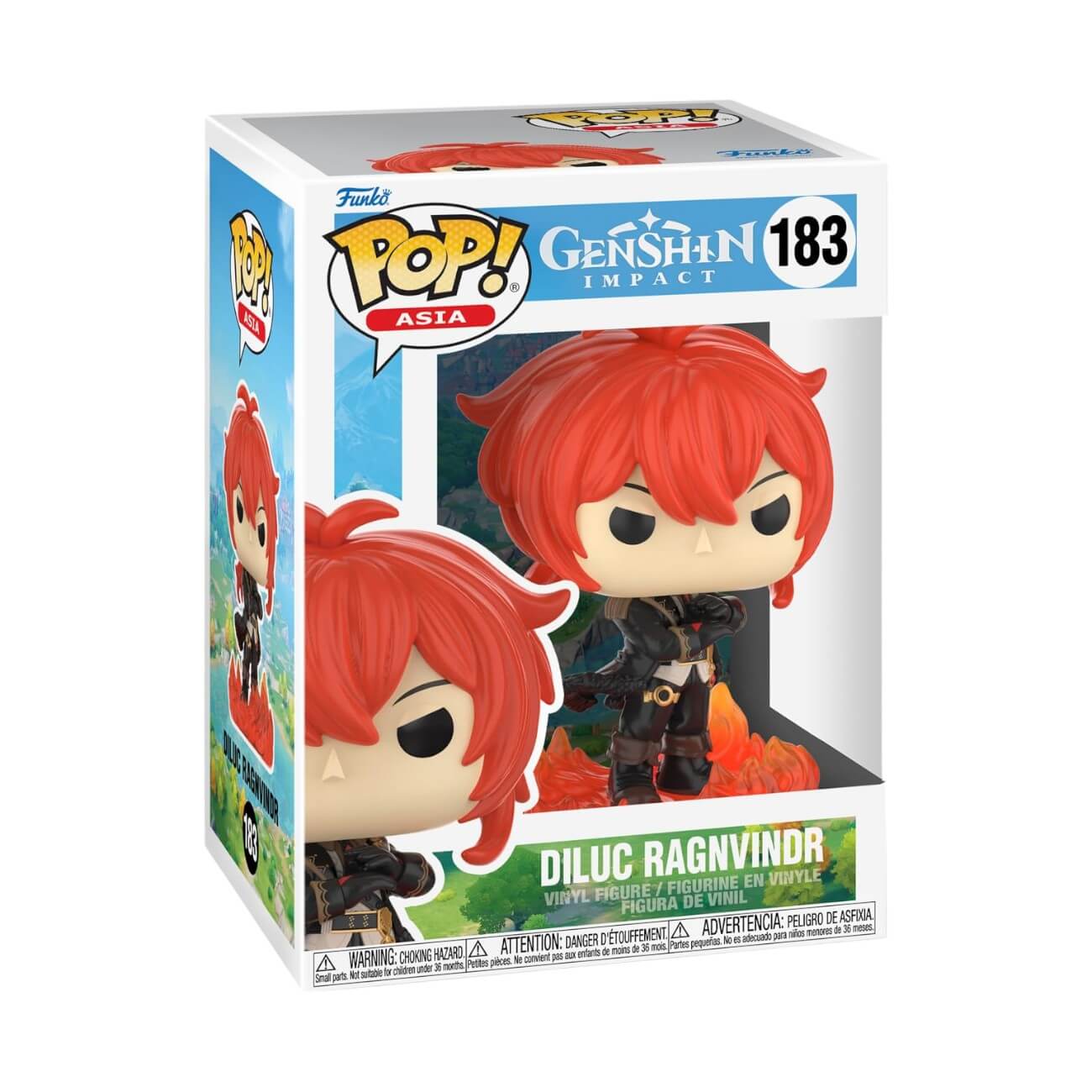 Genshin Impact - Diluc Ragnvindr (183) Funko Pop! Asia Games Vinyl Figure 9 cm