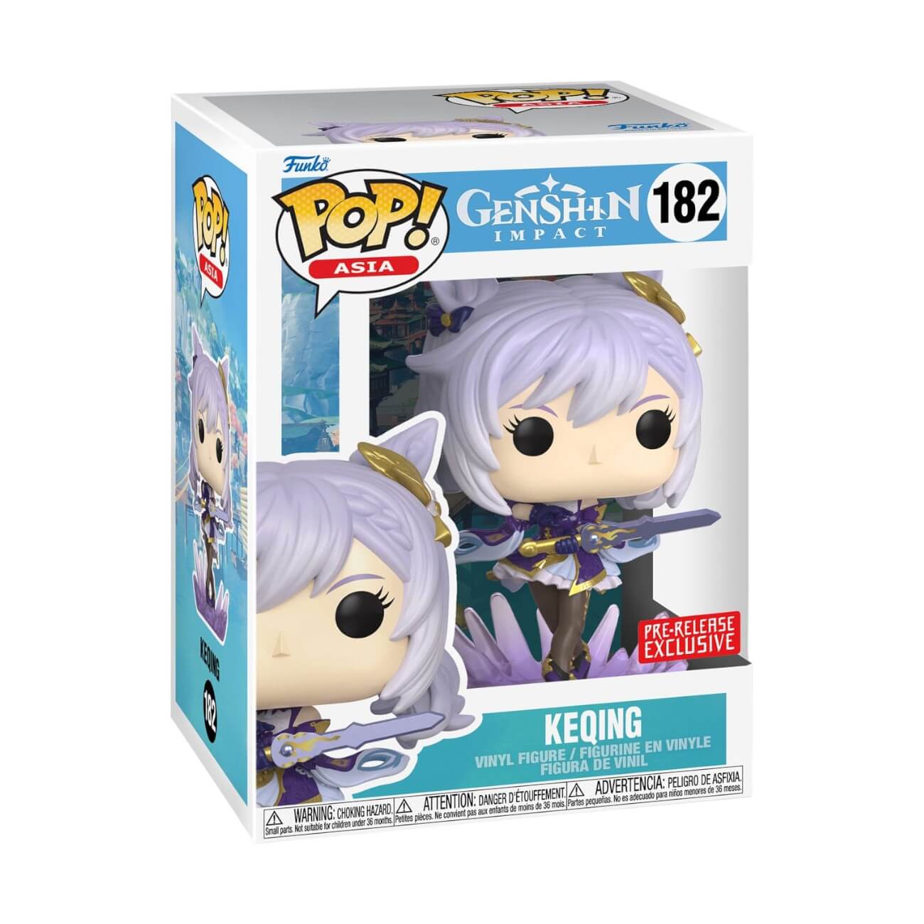 Genshin Impact - Keqing (Pre-Release Exclusive) (182) Funko Pop! Asia Vinyl Figure 9 cm