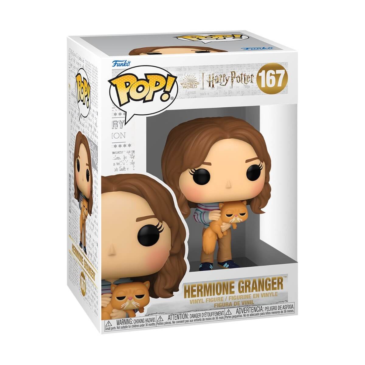 Harry Potter - Hermione Granger with Crookshanks (167) Funko Pop! & Buddy Grattastinchi Vinyl Figure 9 cm