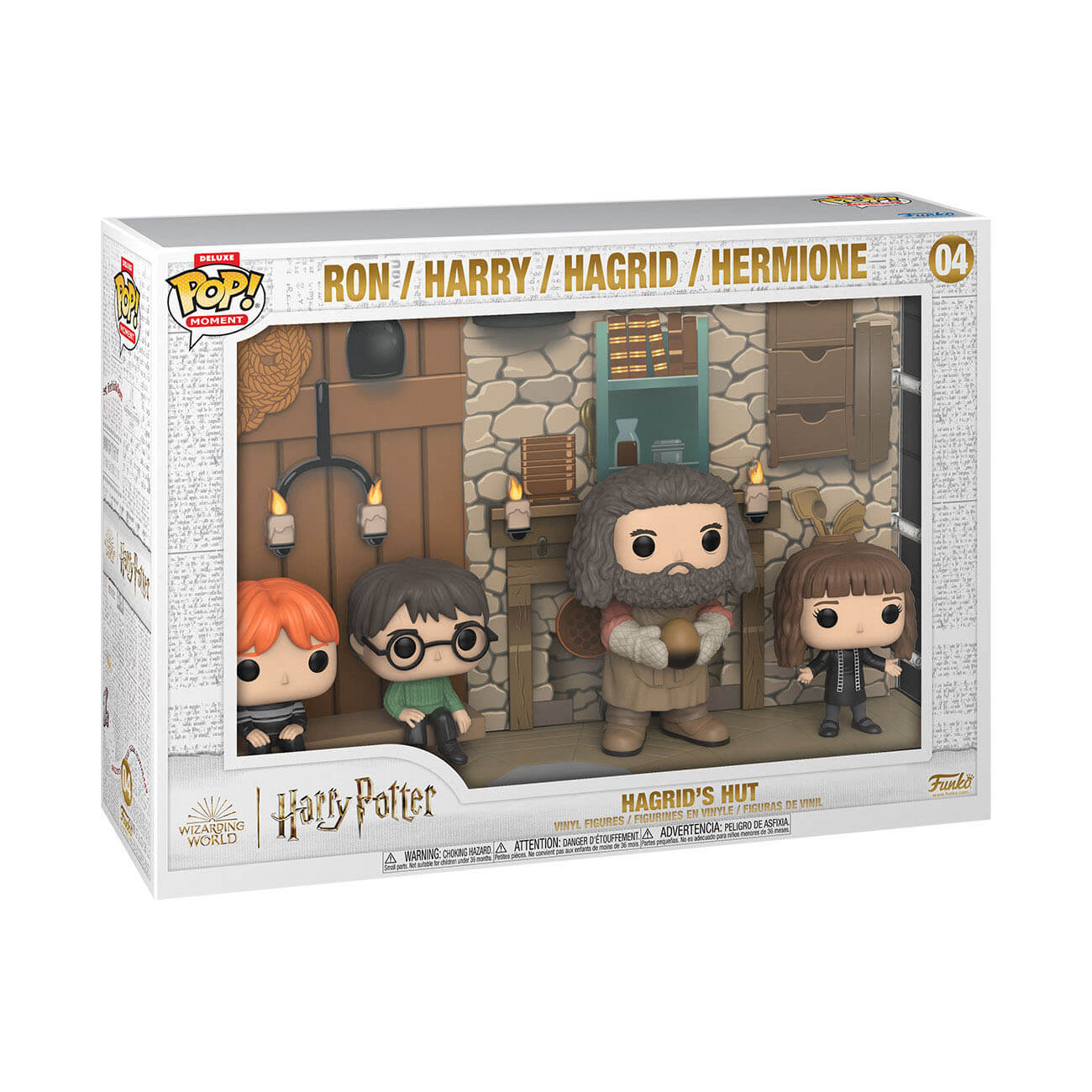 Harry Potter Moments - Hagrid's Hut (Ron/Harry/Hagrid/Hermione) (04) Funko Pop! Deluxe 4-pack Vinyl Figure 9 cm