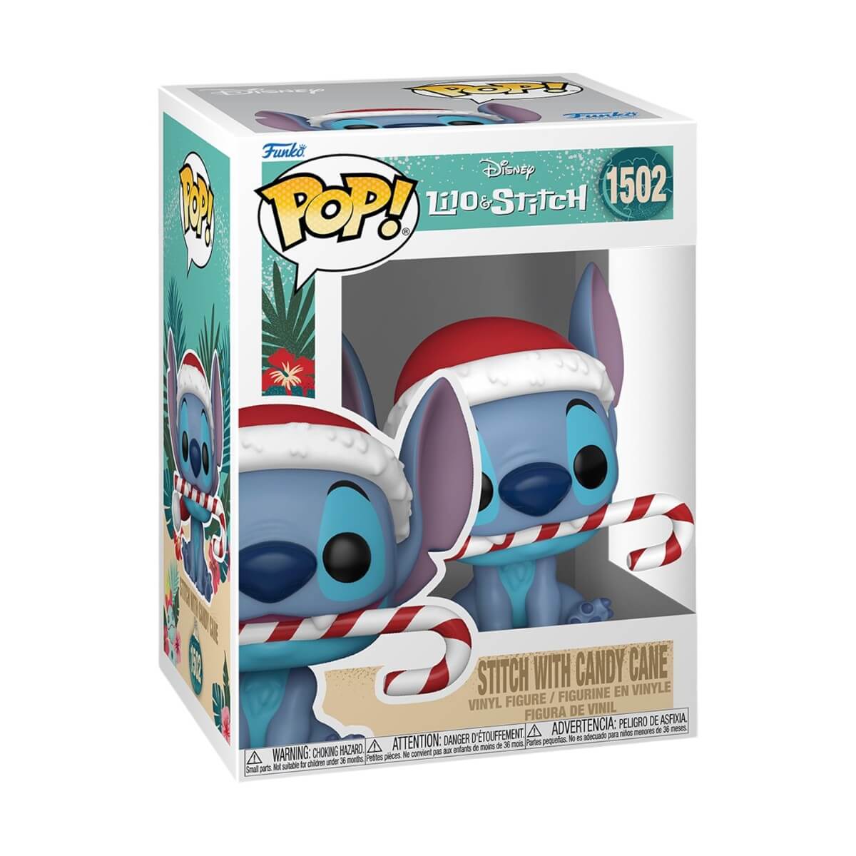 Lilo & Stitch - Stitch with Candy Cane (1502) Funko Pop! Disney Christmas Holiday Vinyl Figure 9 cm