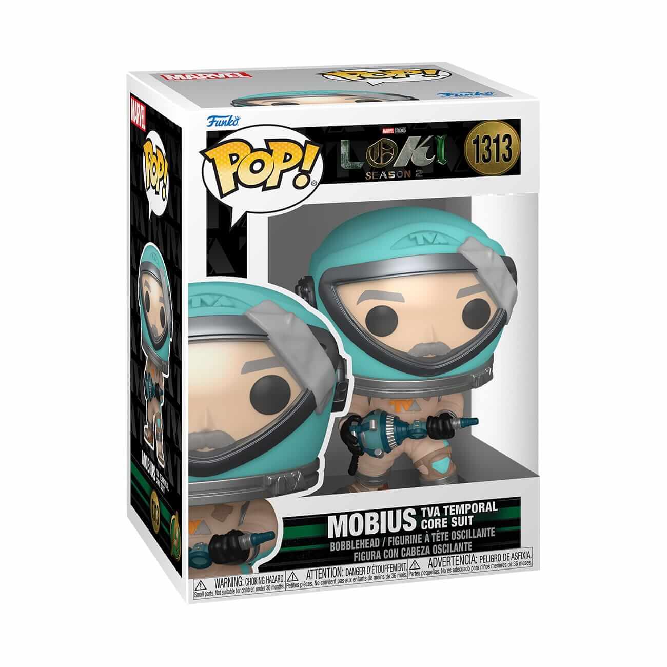 Marvel Loki Season 2 - Mobius (TVA Temporal Core Suit) (1313) Funko Pop! Vinyl Figure 10 cm
