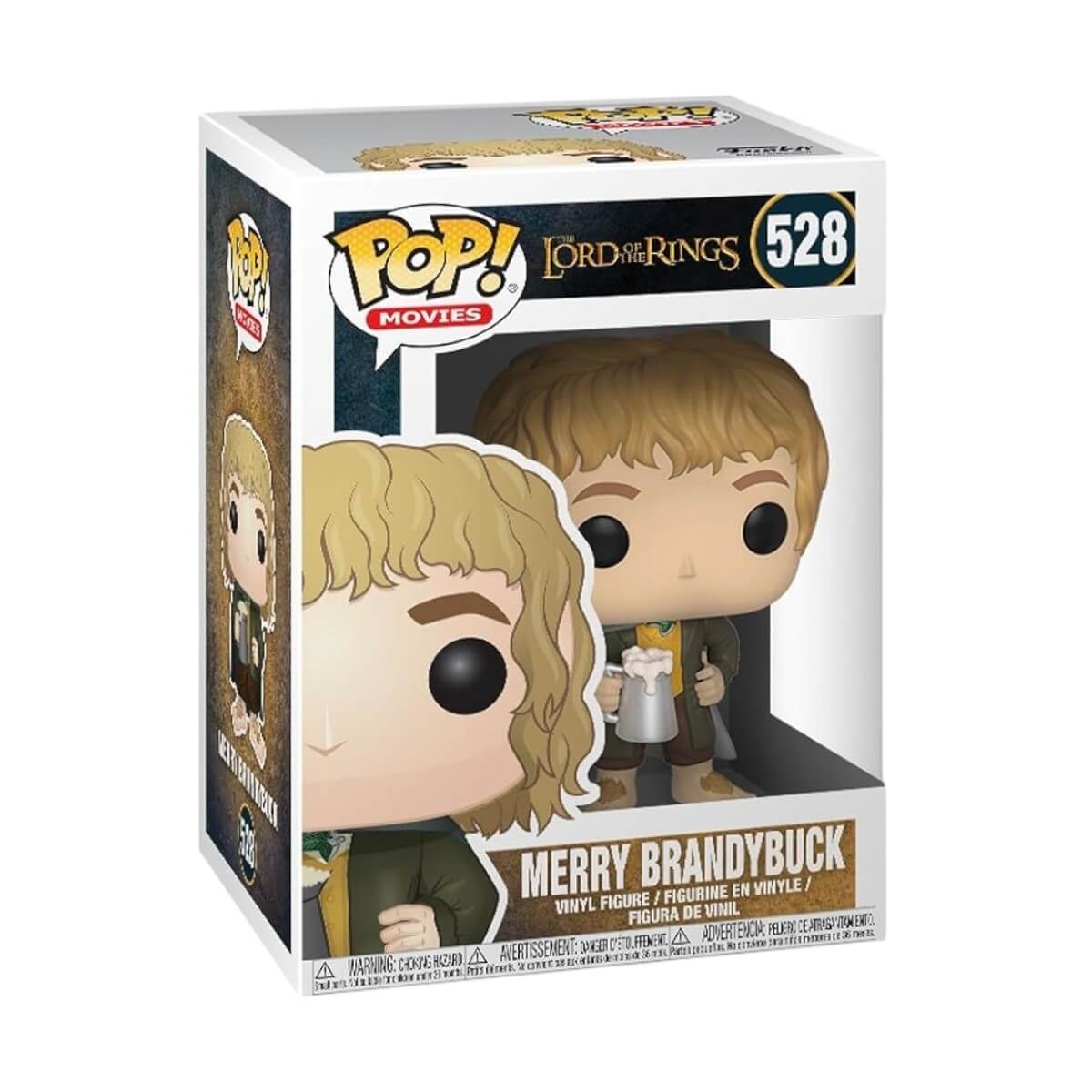 The Lord of the Rings - Merry Brandybuck (528) Funko Pop! Movies Il Signore degli Anelli Meriadoc Vinyl Figure 9 cm