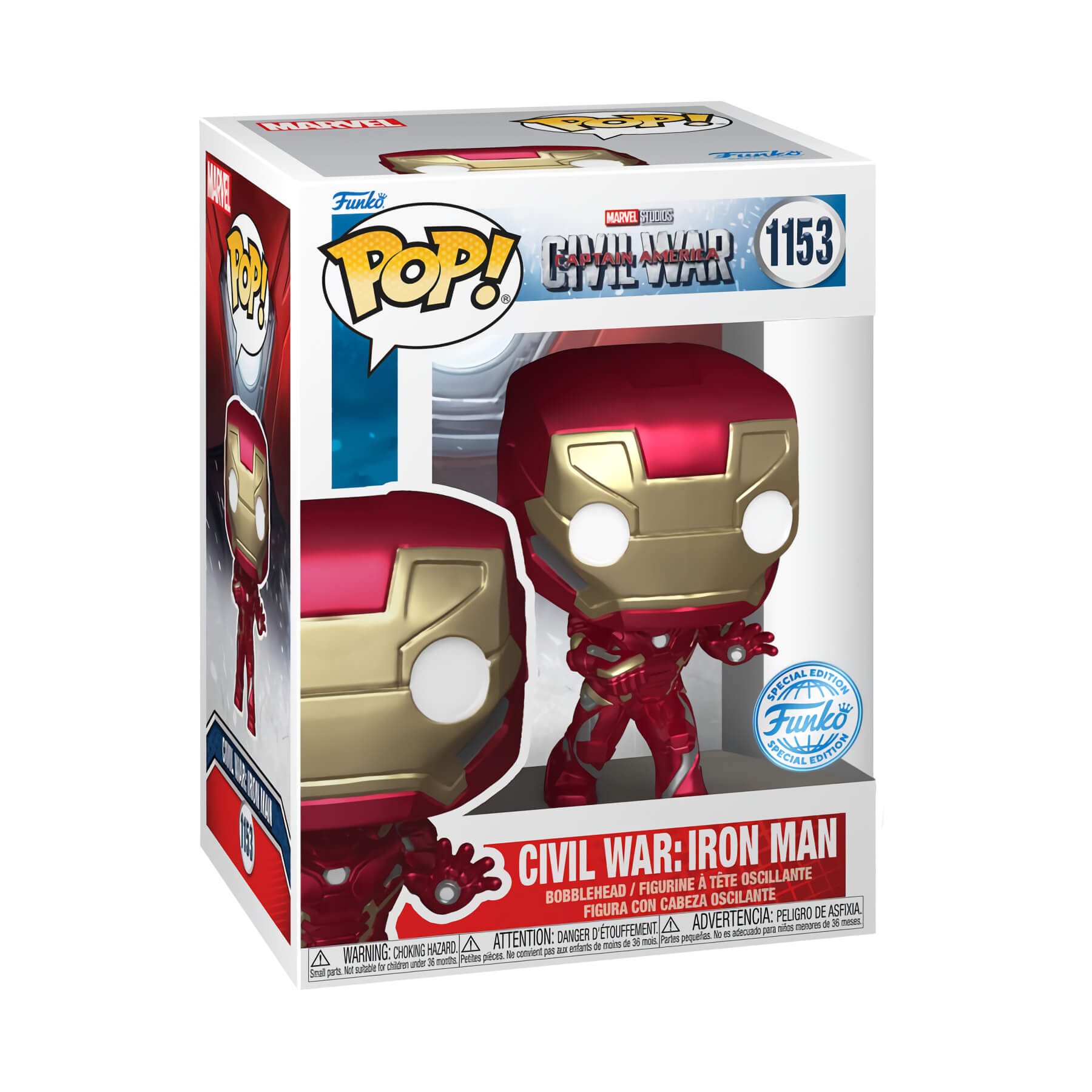 Marvel Civil War - Civil War: Iron Man (1153) Funko Pop! Special Edition Vinyl Figure 9 cm
