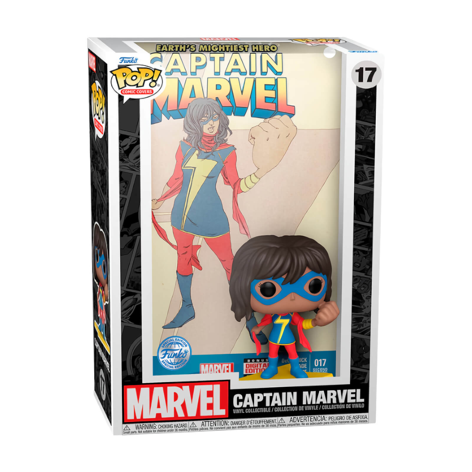 Marvel - Captain Marvel (17) Special Edition Funko Pop! Comic Covers Kamala Khan Vinyl Figure 9 cm