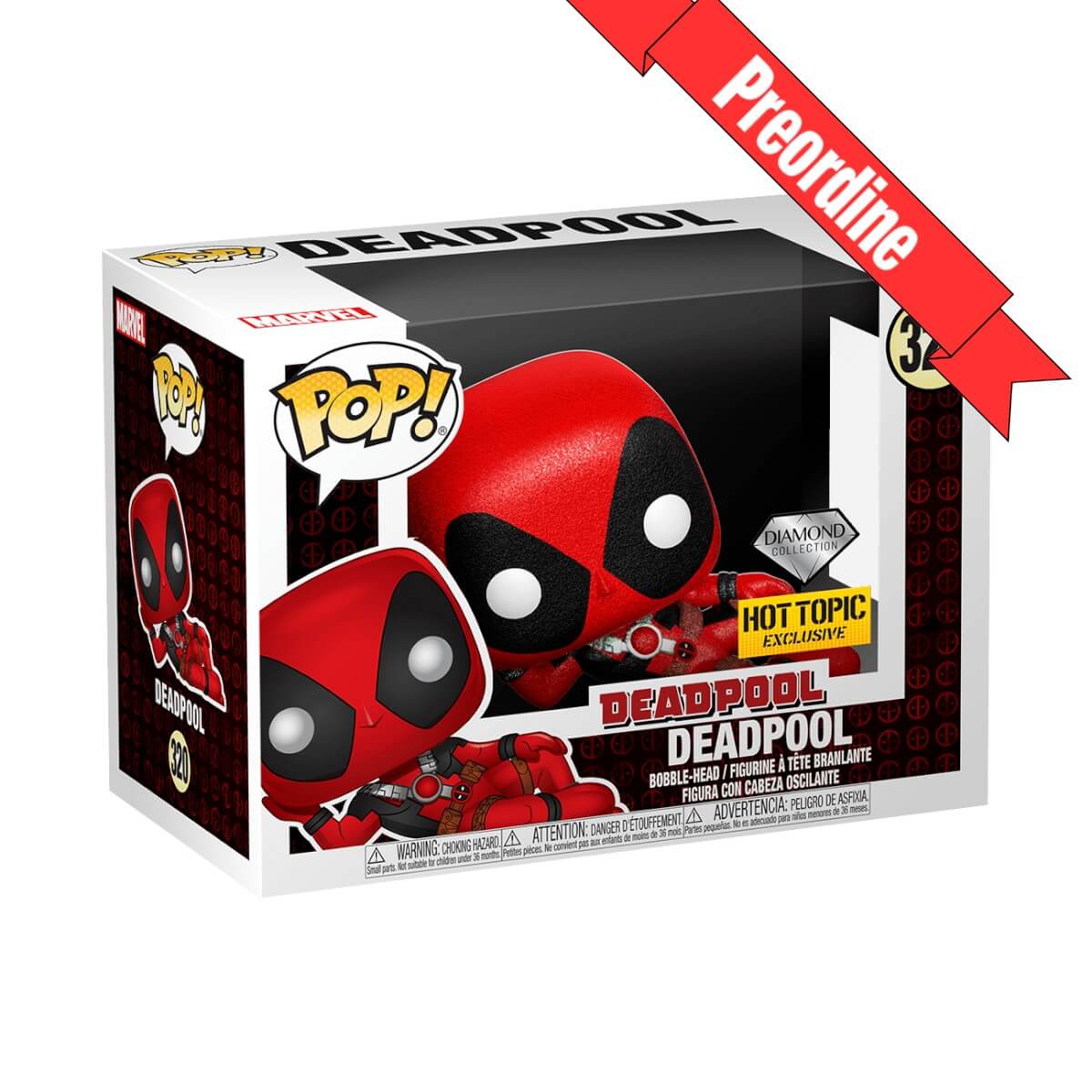 Marvel - Lazy Deadpool (DIAMOND GLITTER) (320) Funko Pop! Parody Vinyl Figure 9 cm