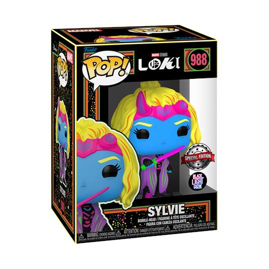 Marvel Loki - Sylvie (Blacklight) (988) Funko Pop! Marvel Sylvie Laufeydottir Black Light Vinyl Figure 9 cm