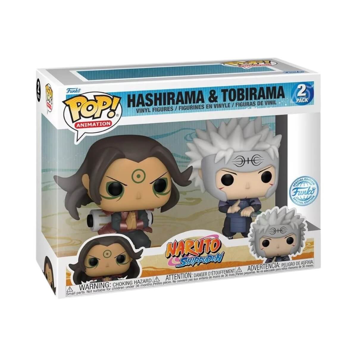 Naruto Shippuden - Hashirama & Tobirama Senju - Funko Pop! Animation Anime 2-pack Vinyl Figure 9 cm