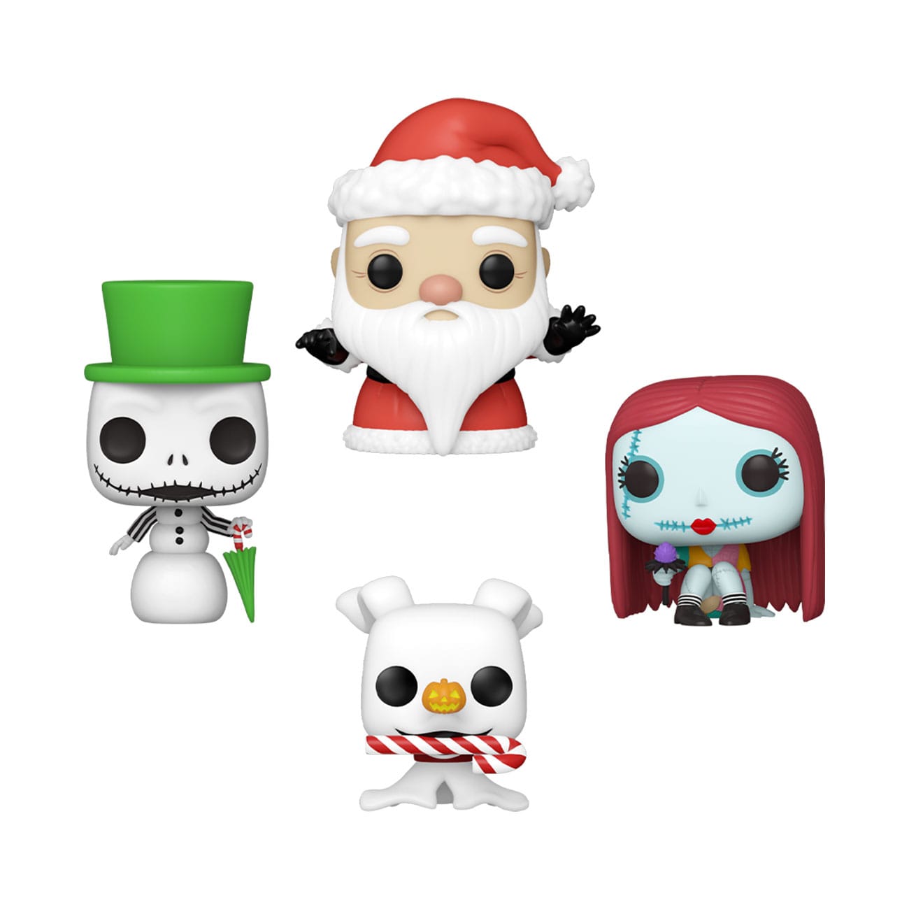 Nightmare before Christmas - Pocket POP! 4-Pack Funko Vinyl Figure Tree Holidays 4 cm