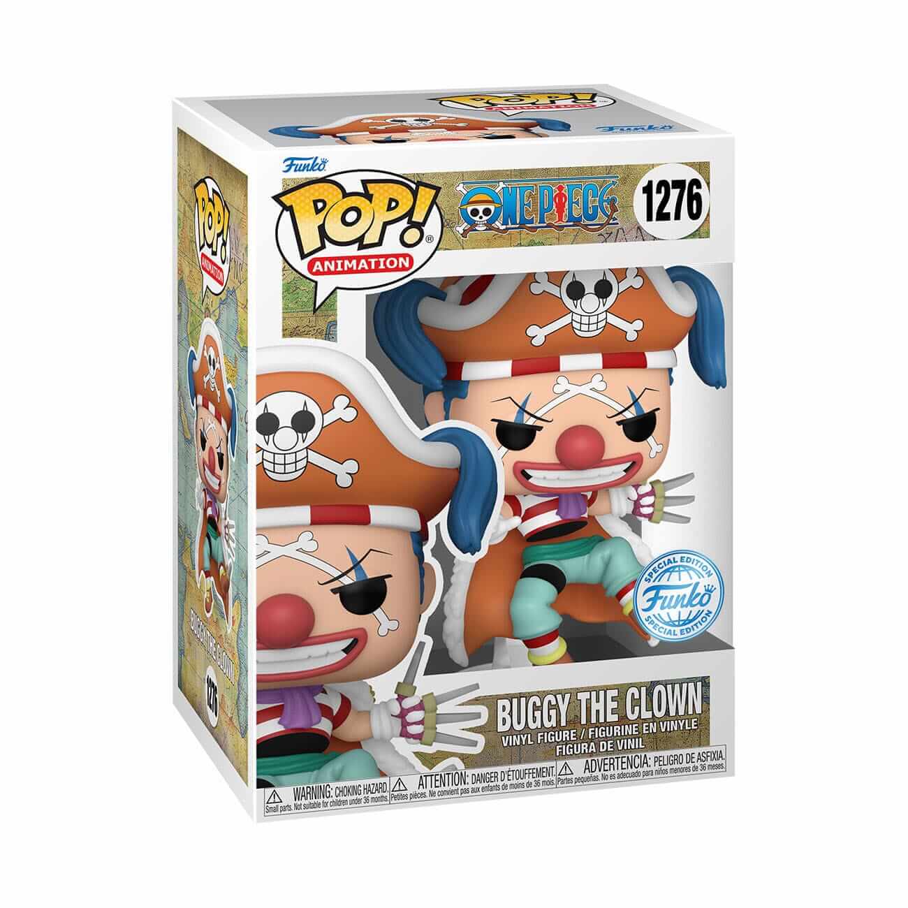 One Piece - Buggy the Clown (1276) Funko Pop! Animation Anime Vinyl Figure 9 cm