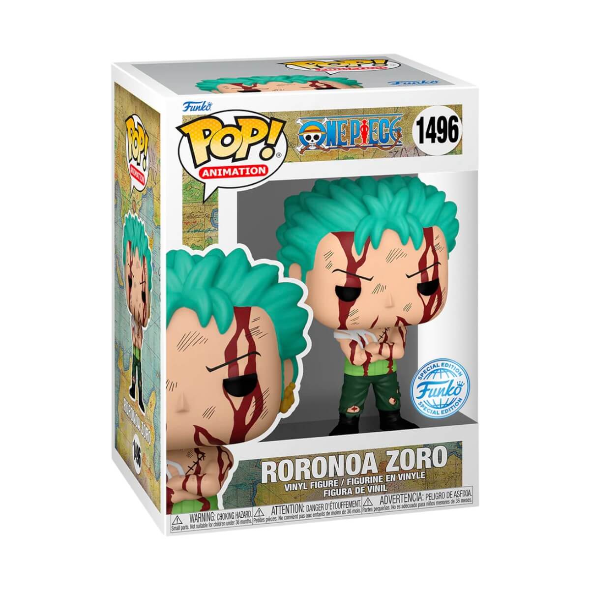 One Piece - Roronoa Zoro (Nothing Happened) (1496) Special Edition Funko Pop! Animation Anime Vinyl Figure 9 cm