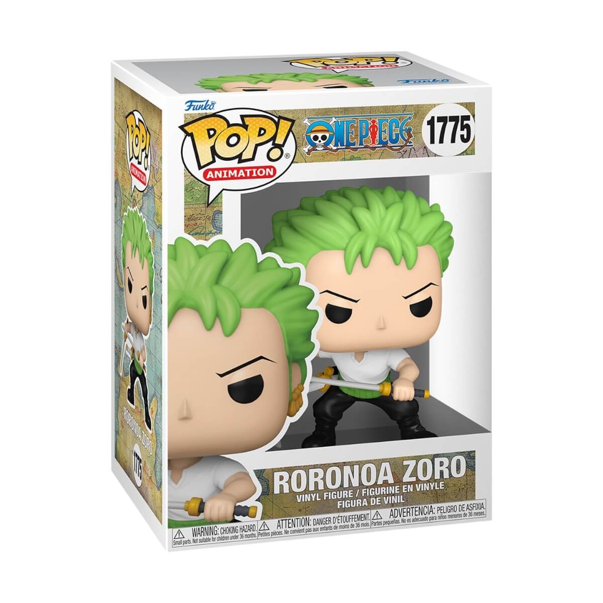 One Piece - Roronoa Zoro (Three Sword Style) (Refresh) 1775 Funko Pop! Animation Anime Vinyl Figure 10 cm