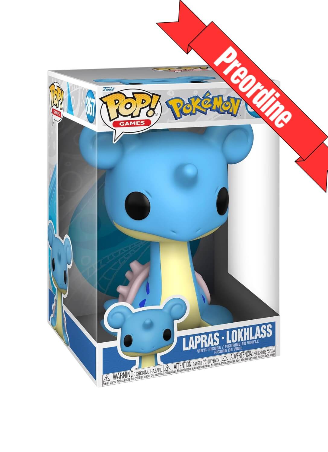 Pokémon - Lapras (Super Sized) (864) - Lokhlass Jumbo Funko Pop! Games Vinyl Figure EMEA 25 cm