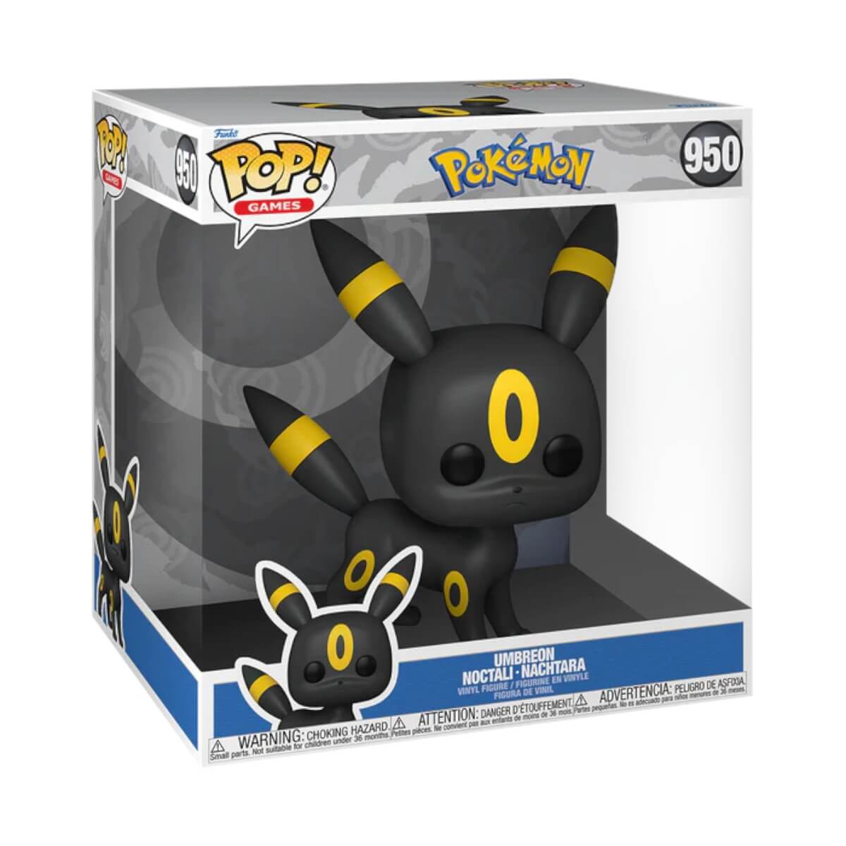 Pokémon - Umbreon (Super Sized) (950) - Noctali - Nachtara Funko Pop! Games Vinyl Figure EMEA 27 cm