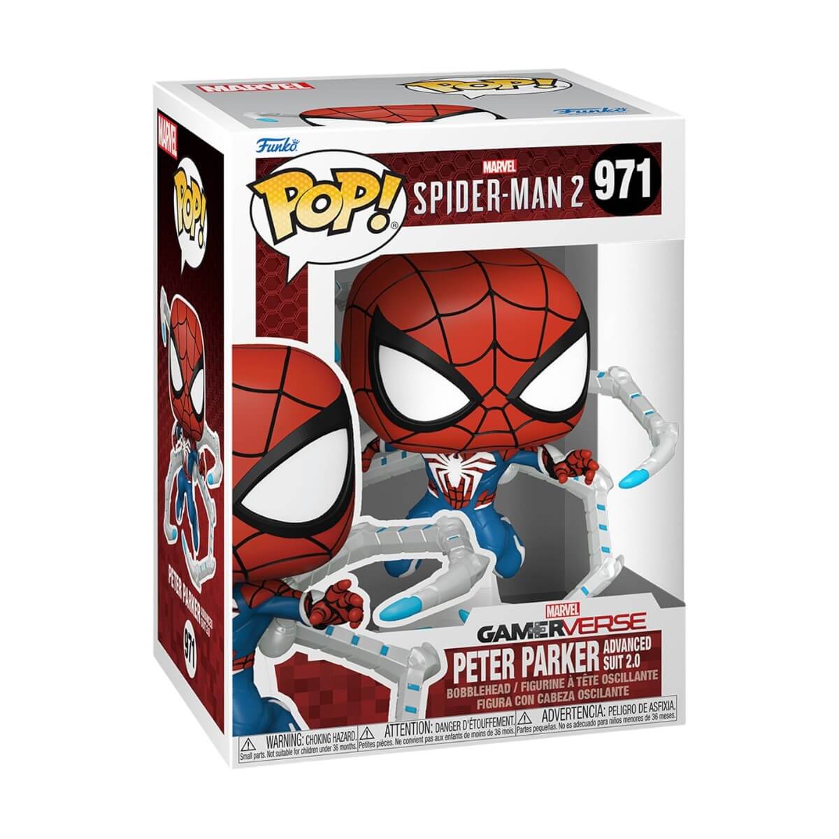 Spider-Man 2 - Peter Parker (Advanced Suit 2.0) (971) Funko Pop! Marvel Gamerverse Vinyl Figure 10 cm