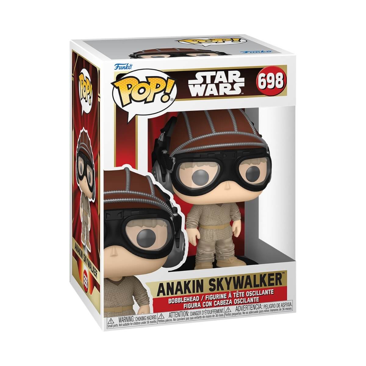 Star Wars: The Phantom Menace - Anakin Skywalker with Helmet (698) Funko Pop! Vinyl Figure 9 cm