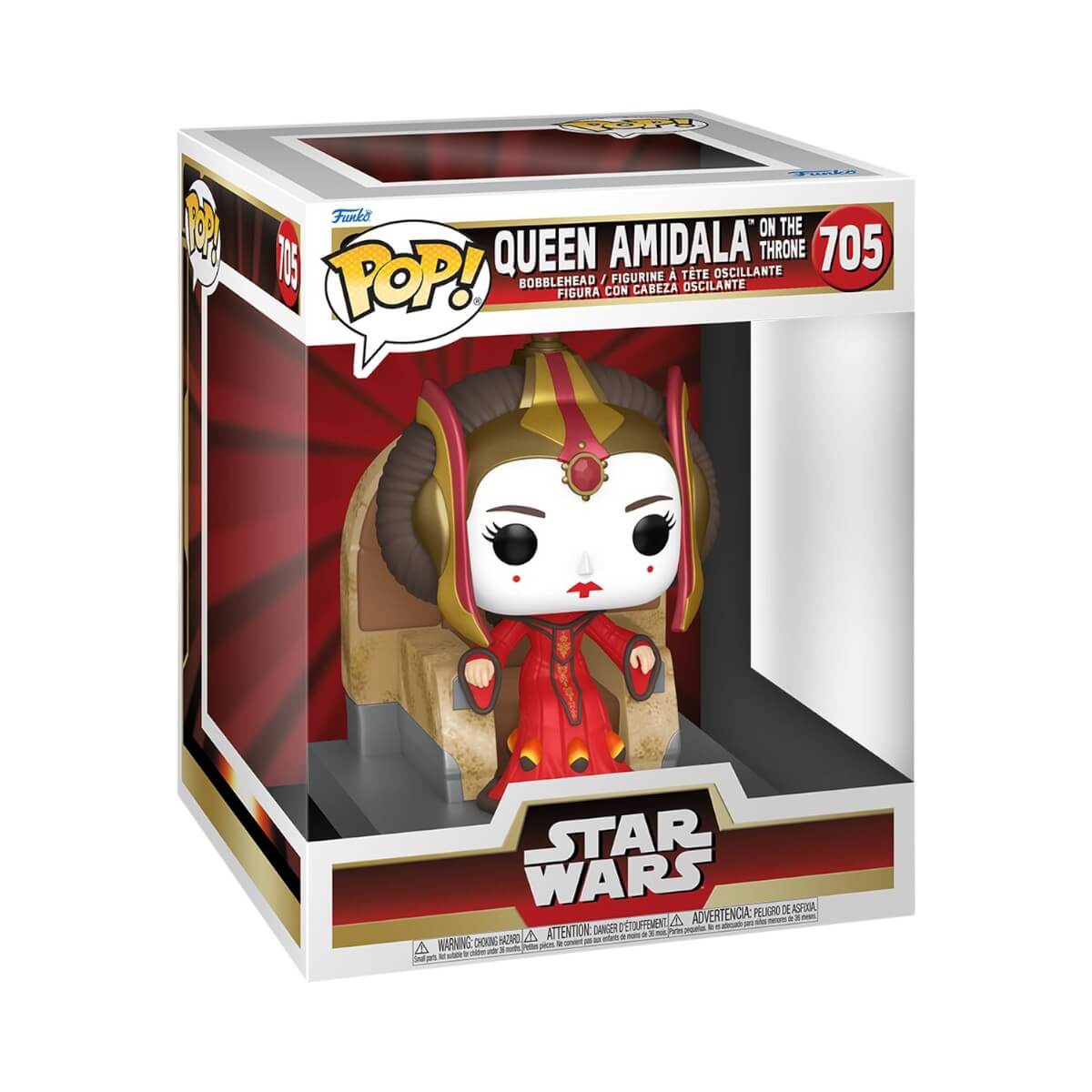 Star Wars: The Phantom Menace - Queen Amidala on the Throne (705) Funko Pop! Vinyl Figure 12 cm
