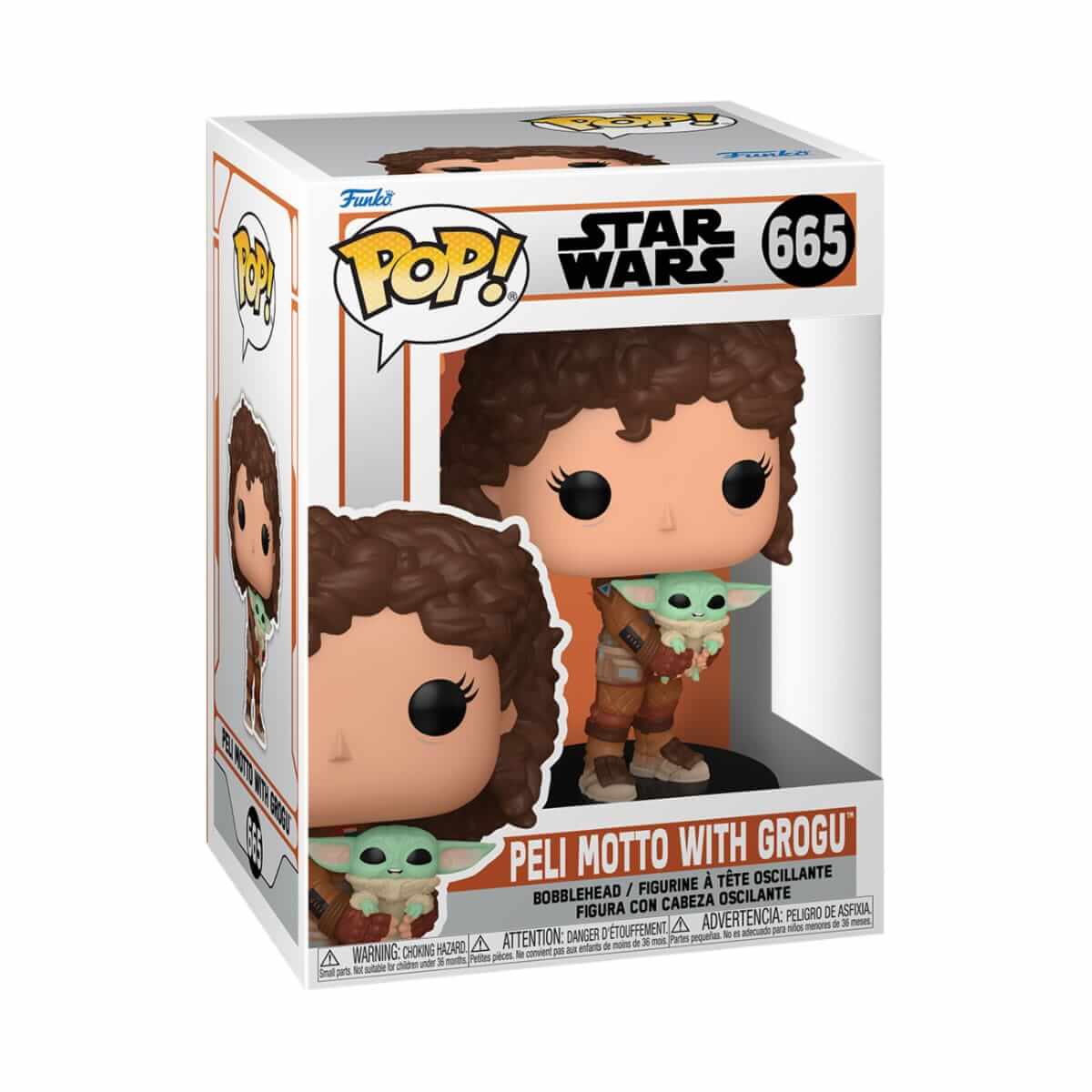 Star Wars: The Mandalorian - Peli Motto with Grogu (665) Funko Pop! Vinyl Figure 9 cm