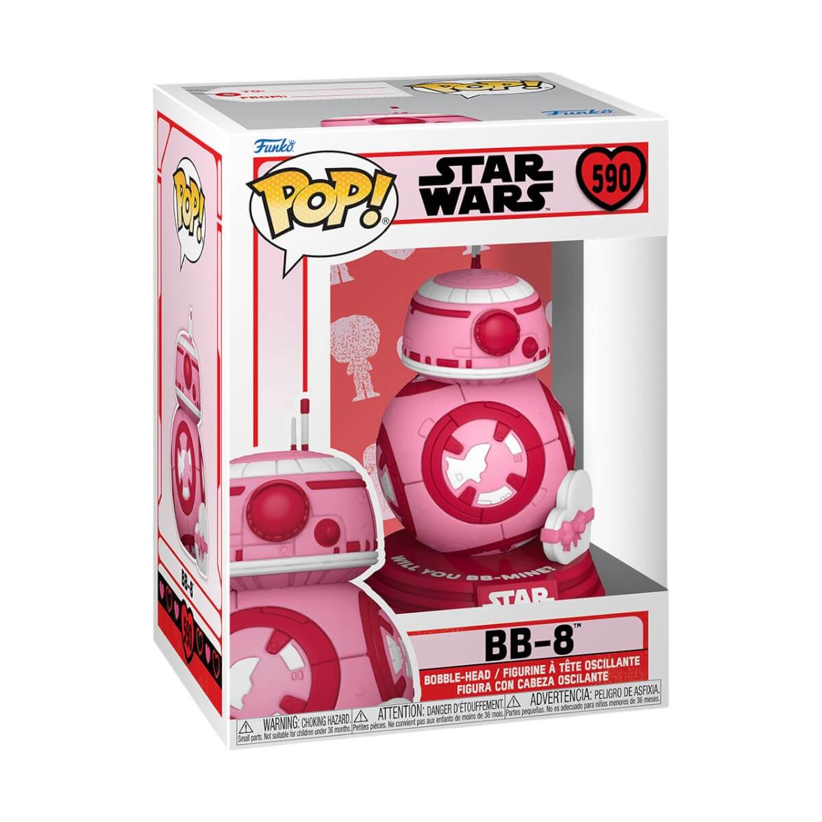 Star Wars Valentines - BB-8 (590) Funko Pop! Bobble-Head Vinyl Figure 9 cm