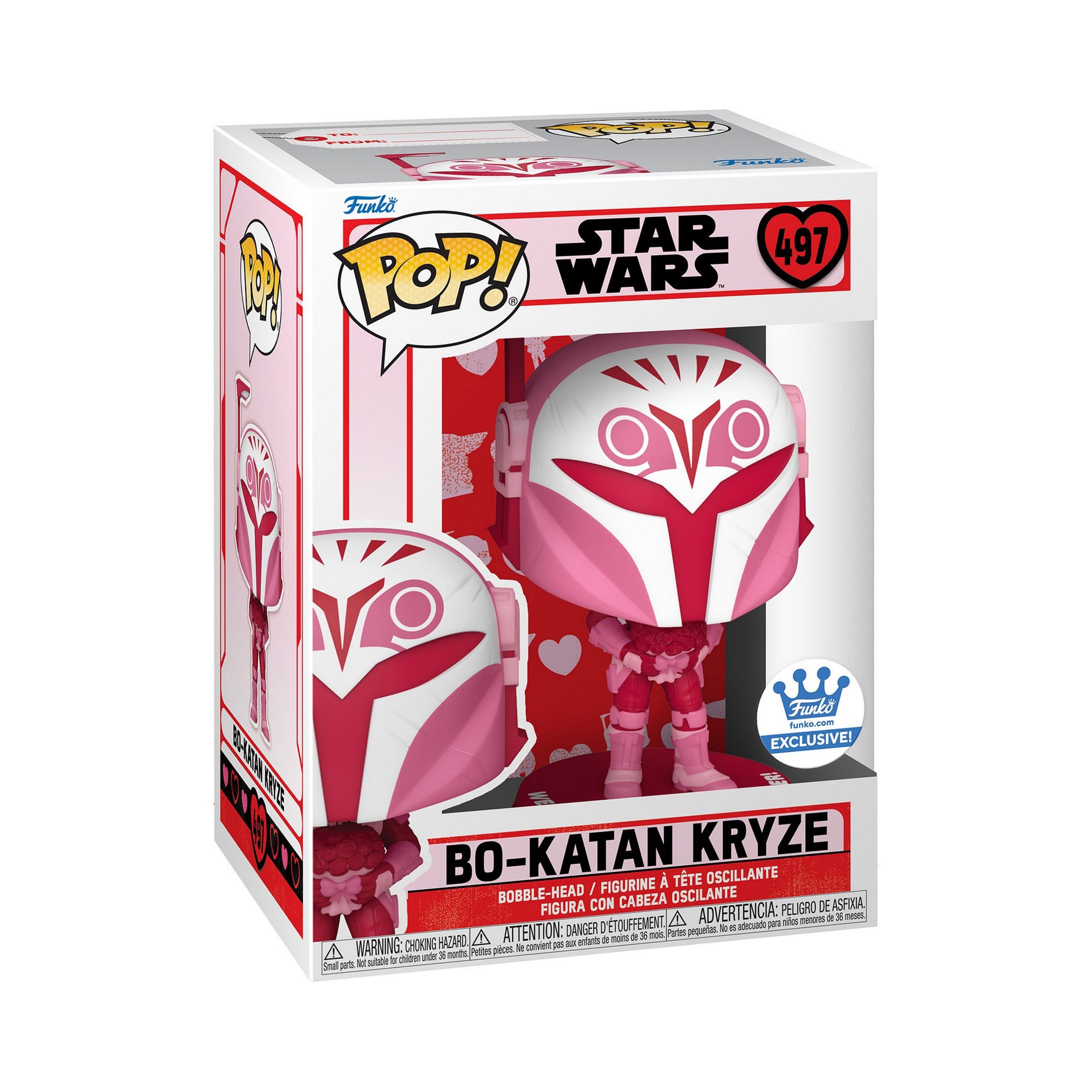 Star Wars Valentines - Bo-Katan Kryze (497) Funko Pop! Vinyl Figure 9 cm