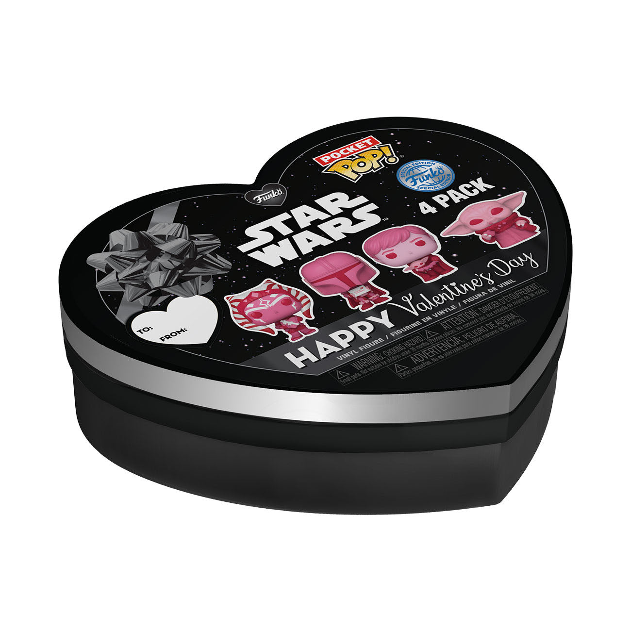 Star Wars Valentines Pocket - Funko Pop! Vinyl Figure 4-Pack 4 cm