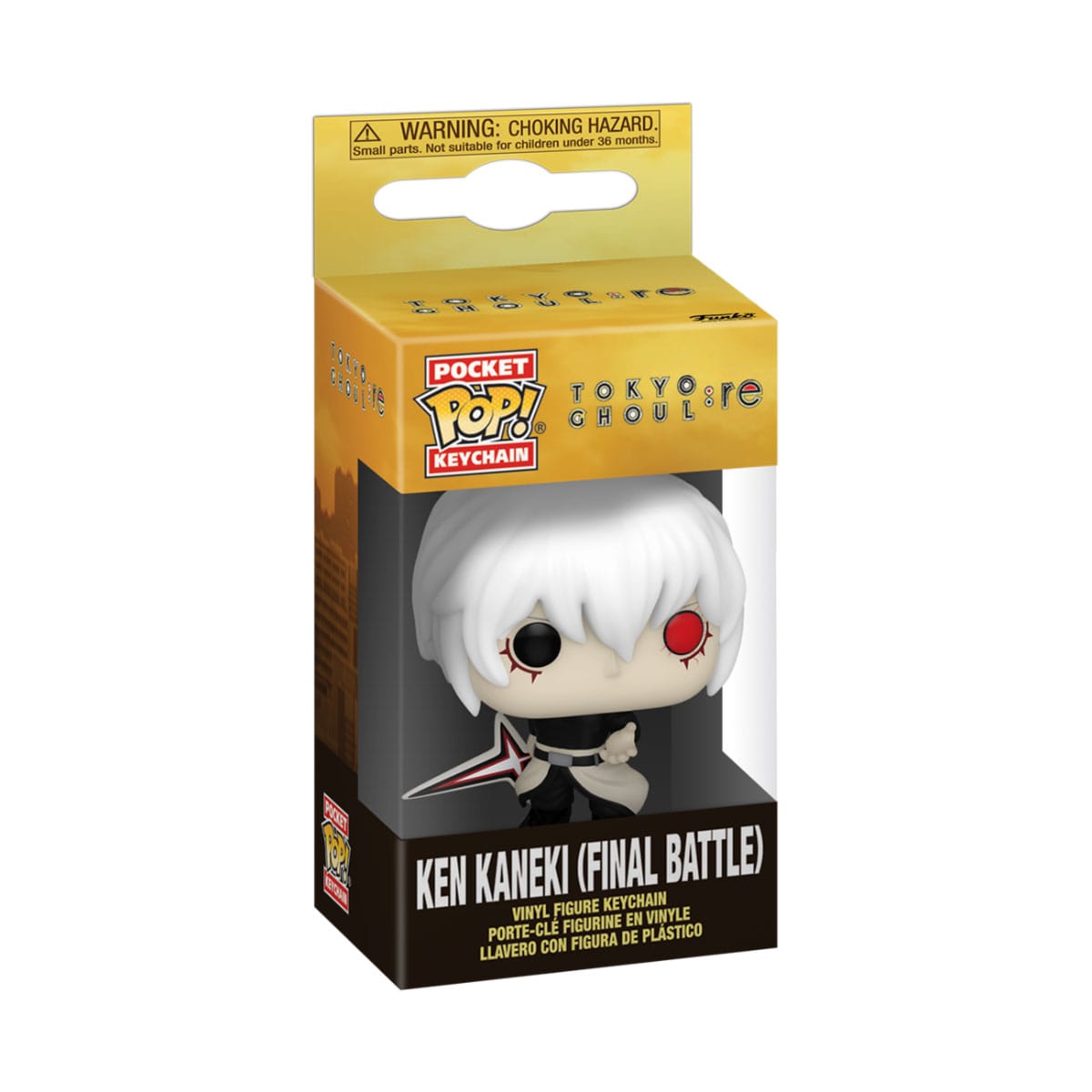 Tokyo Ghoul:re - Ken Kaneki (Final Battle) Funko Pop! Pocket Keychain Portachiavi Vinyl 4 cm