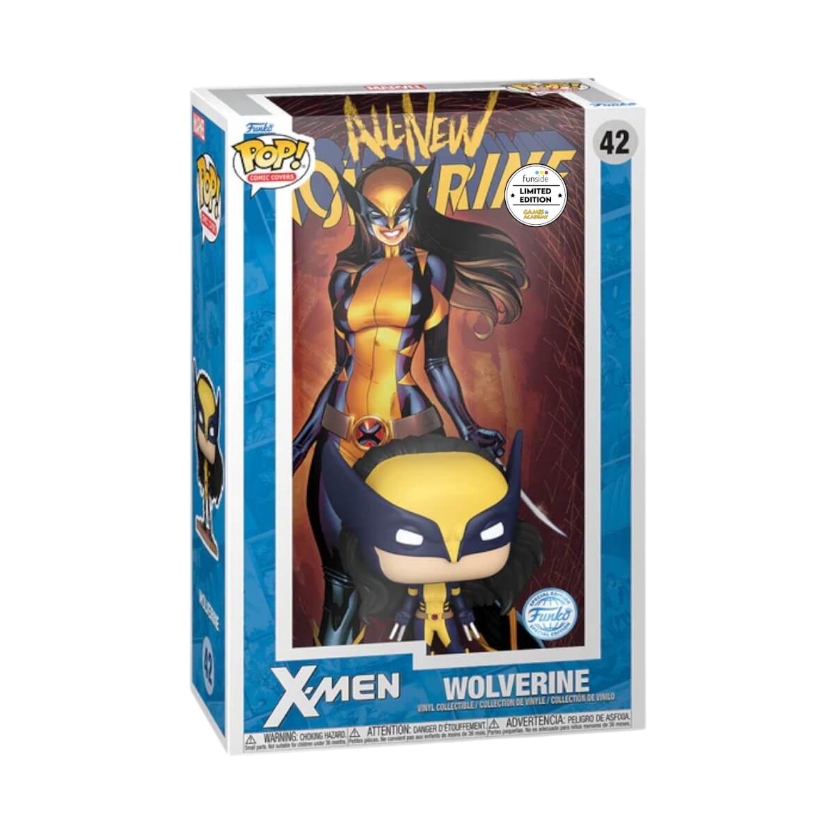 X-Men: All New Wolverine #1 - Wolverine (Funside Limited Edition) (42) Funko Pop! Comic Covers Marvel X-23 Vinyl Figure 9 cm