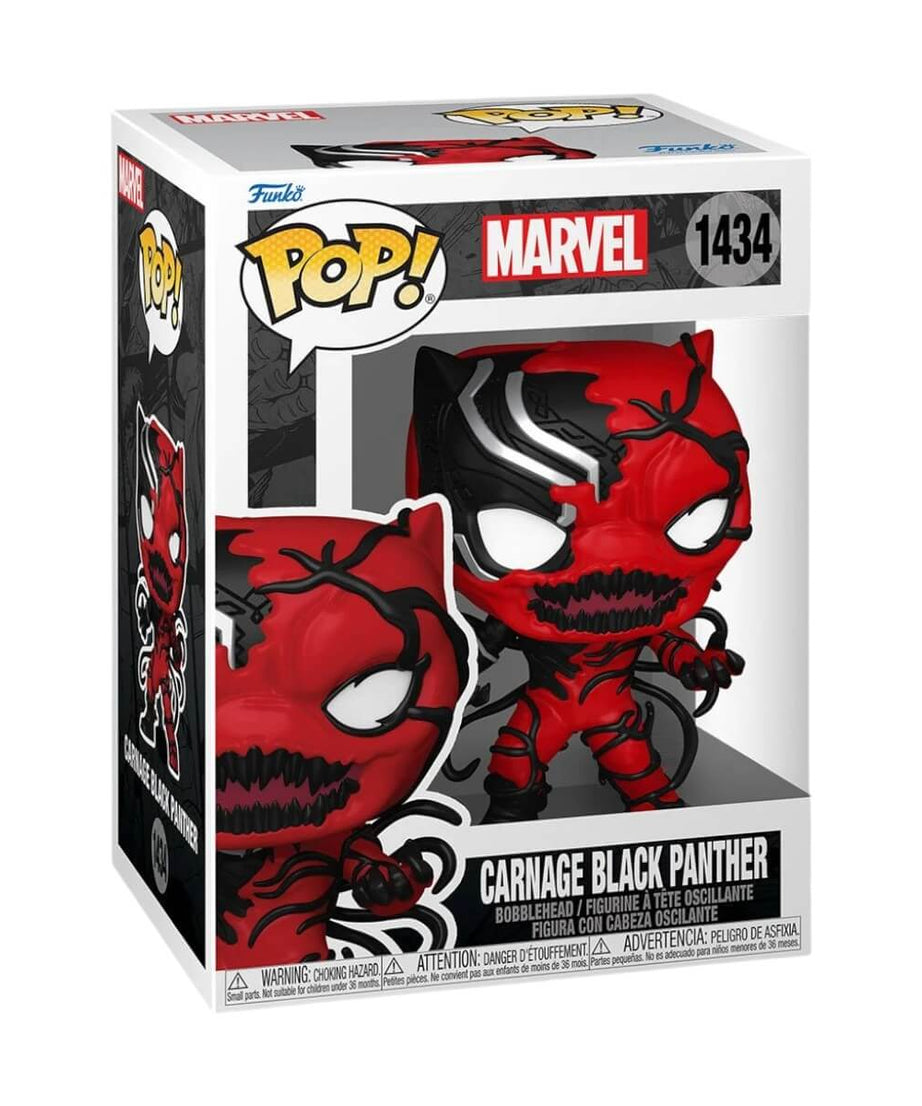 Absolute Carnage - Carnage Black Panther (1434) Funko Pop! Marvel Carnageized Vinyl Figure 9 cm