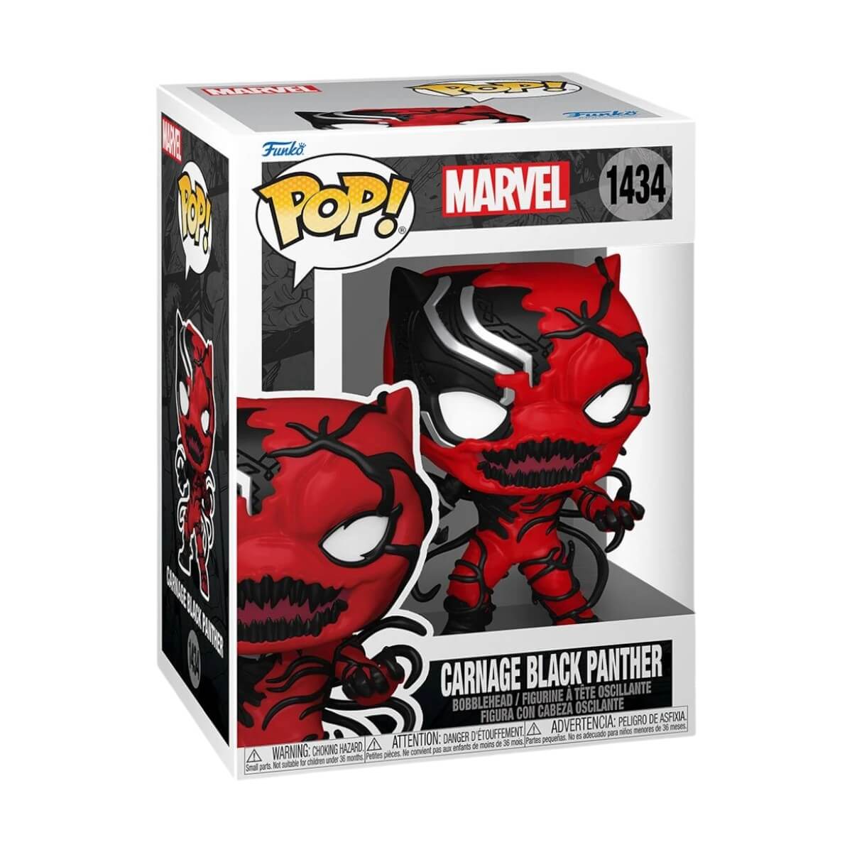 Absolute Carnage - Carnage Black Panther (1434) Funko Pop! Marvel Carnageized Vinyl Figure 9 cm