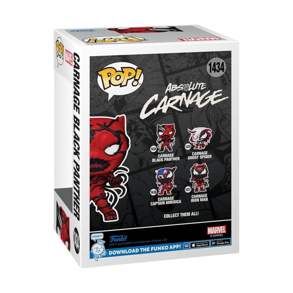 Absolute Carnage - Carnage Black Panther (1434) Funko Pop! Marvel Carnageized Vinyl Figure 9 cm