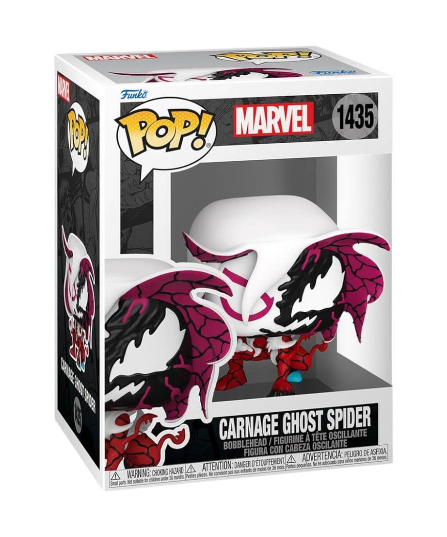 Absolute Carnage - Carnage Ghost Spider (1435) Funko Pop! Marvel Carnageized Vinyl Figure 7 cm